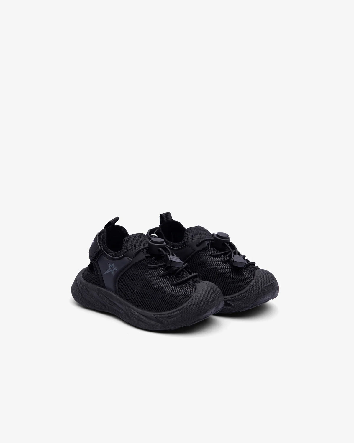 Soviet Infants Midnight Adventure Sandal showing navy blue footwear with adjustable straps for comfortable fit.