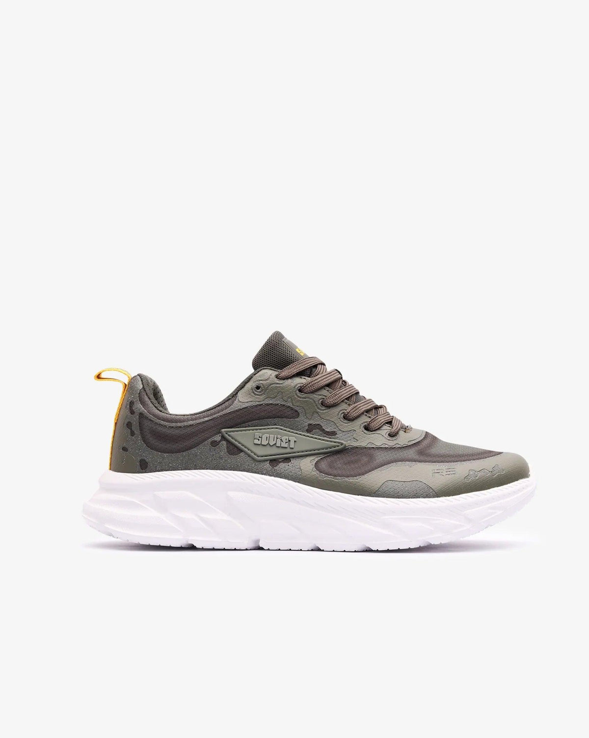 Men's Campsbay athleisure sneakers by Soviet featuring sleek black footwear with white accents and comfortable sporty design.