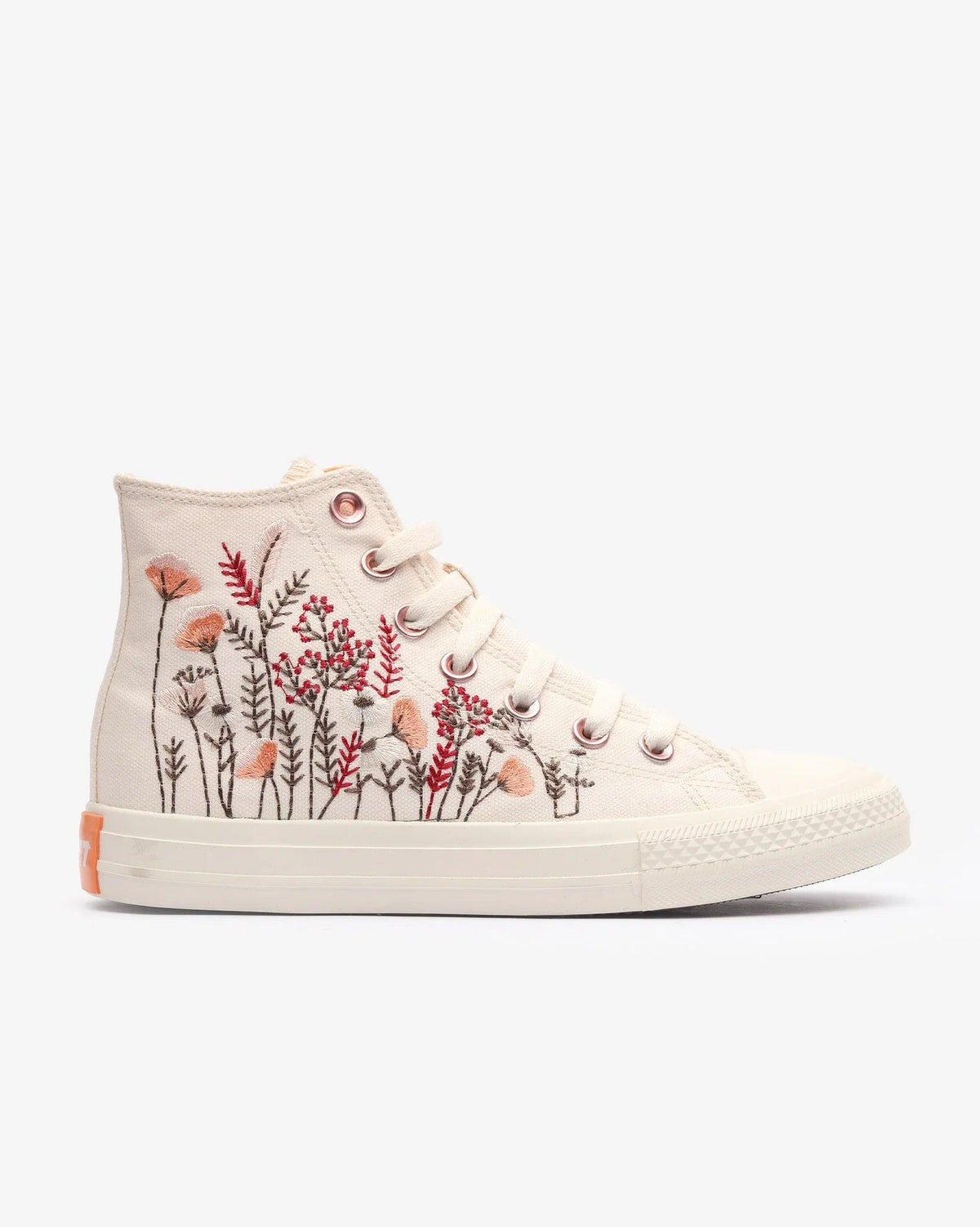Soviet Ladies Viper Floral hi-cut canvas footwear with vibrant floral print and sturdy design.