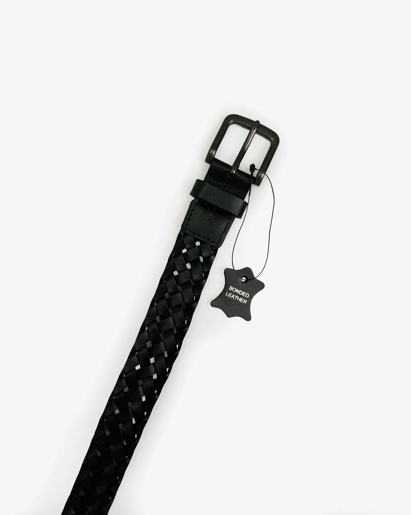 Mishak - Genuine Leather Woven Belt - Soviet Denim