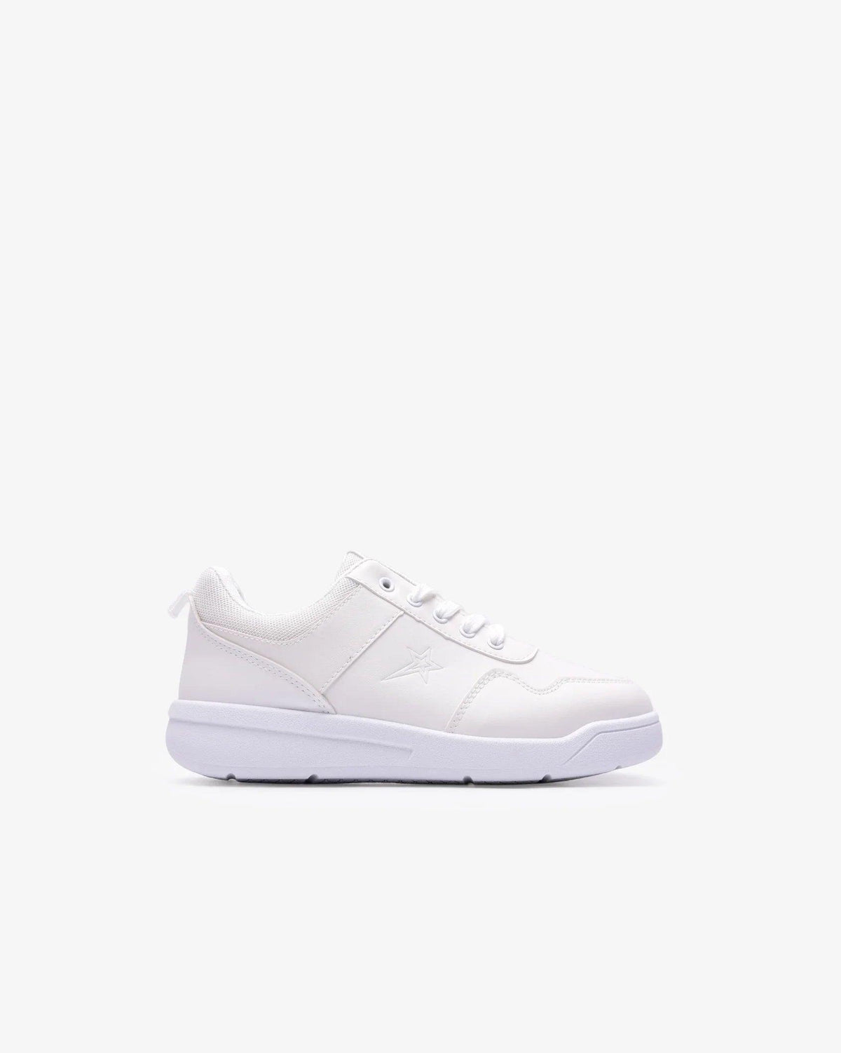 Soviet Infants Andy PU leather school sneaker for toddlers, featuring soft leather upper and comfortable sole for everyday wear.