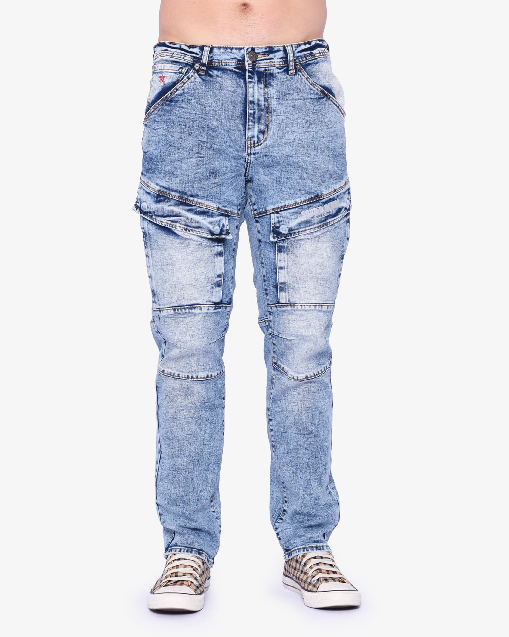 Mens Portela - Skinny Fit Cargo Jeans