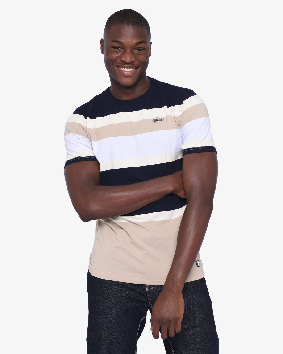 Mens Charles - Yarn Dyed Stripe T-Shirt
