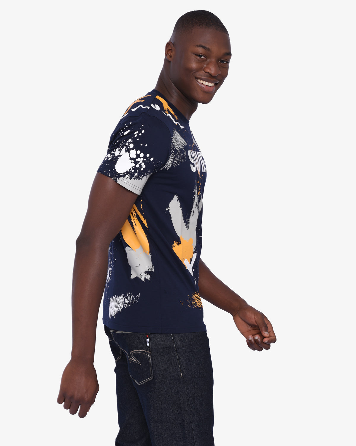 Mens Ignite - Short Sleeve Rotary Print T-Shirt
