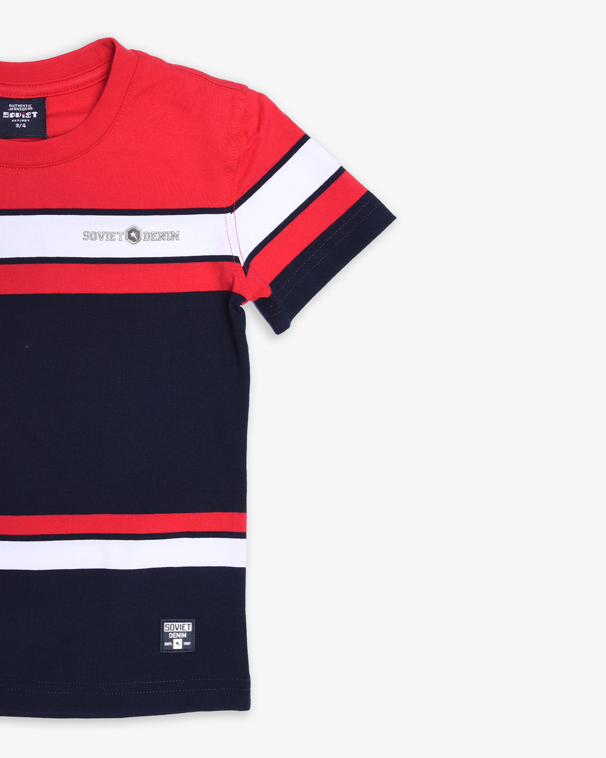 Boys Buster - Crew Neck Yarn-Dye Stripe T-Shirt