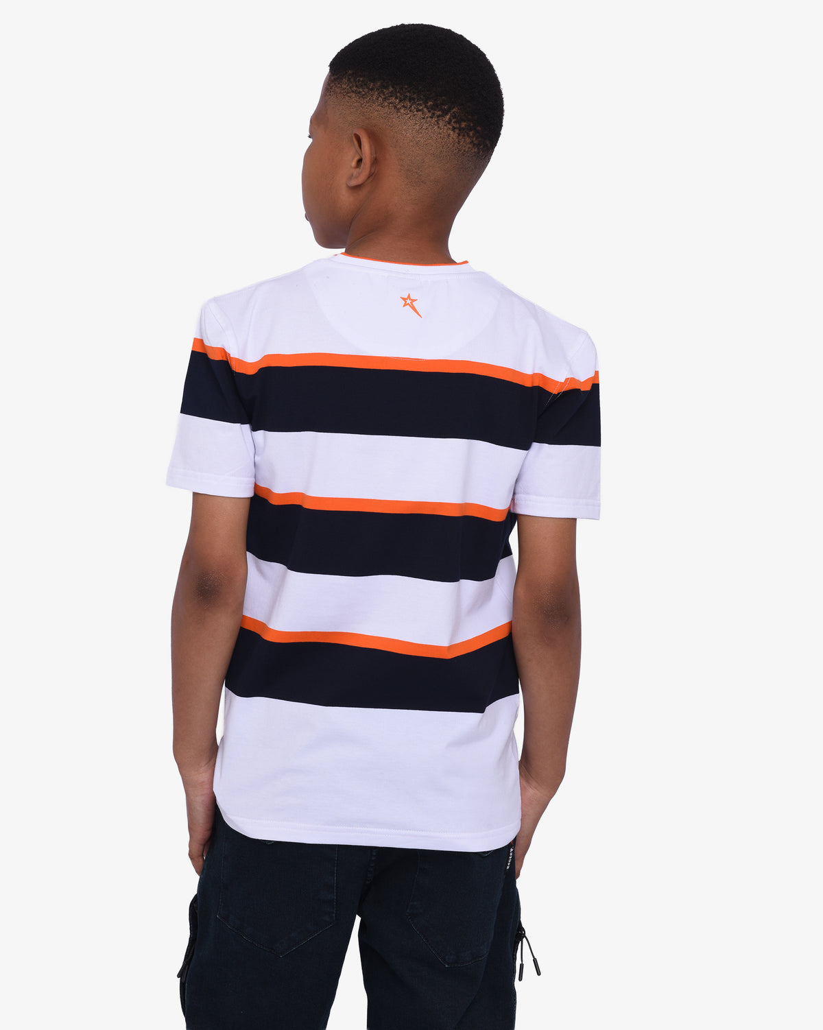 Boys Carrey - V-Neck Yarn-Dye Stripe T-Shirt