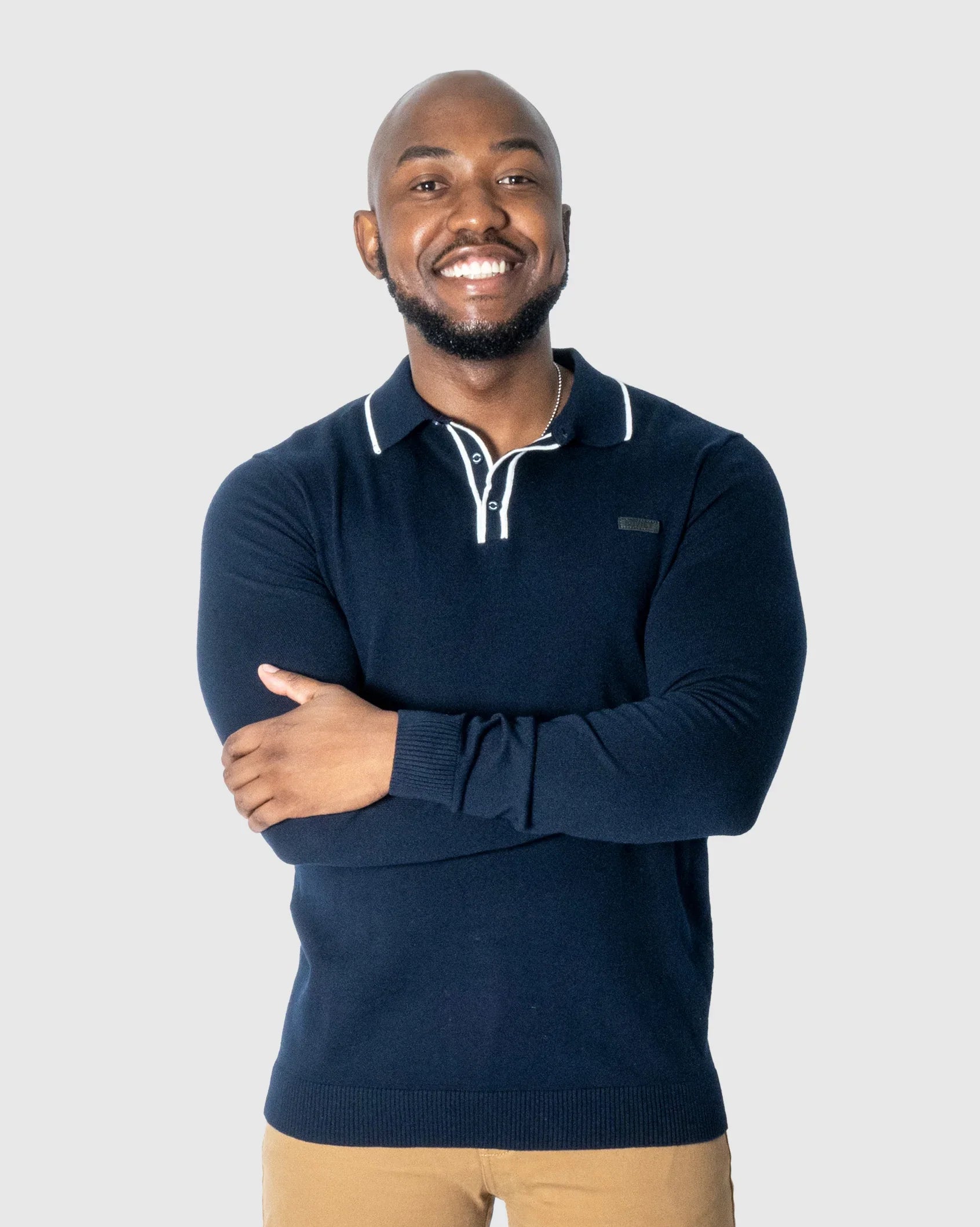 Mens Bellati - Collared Knit Jersey