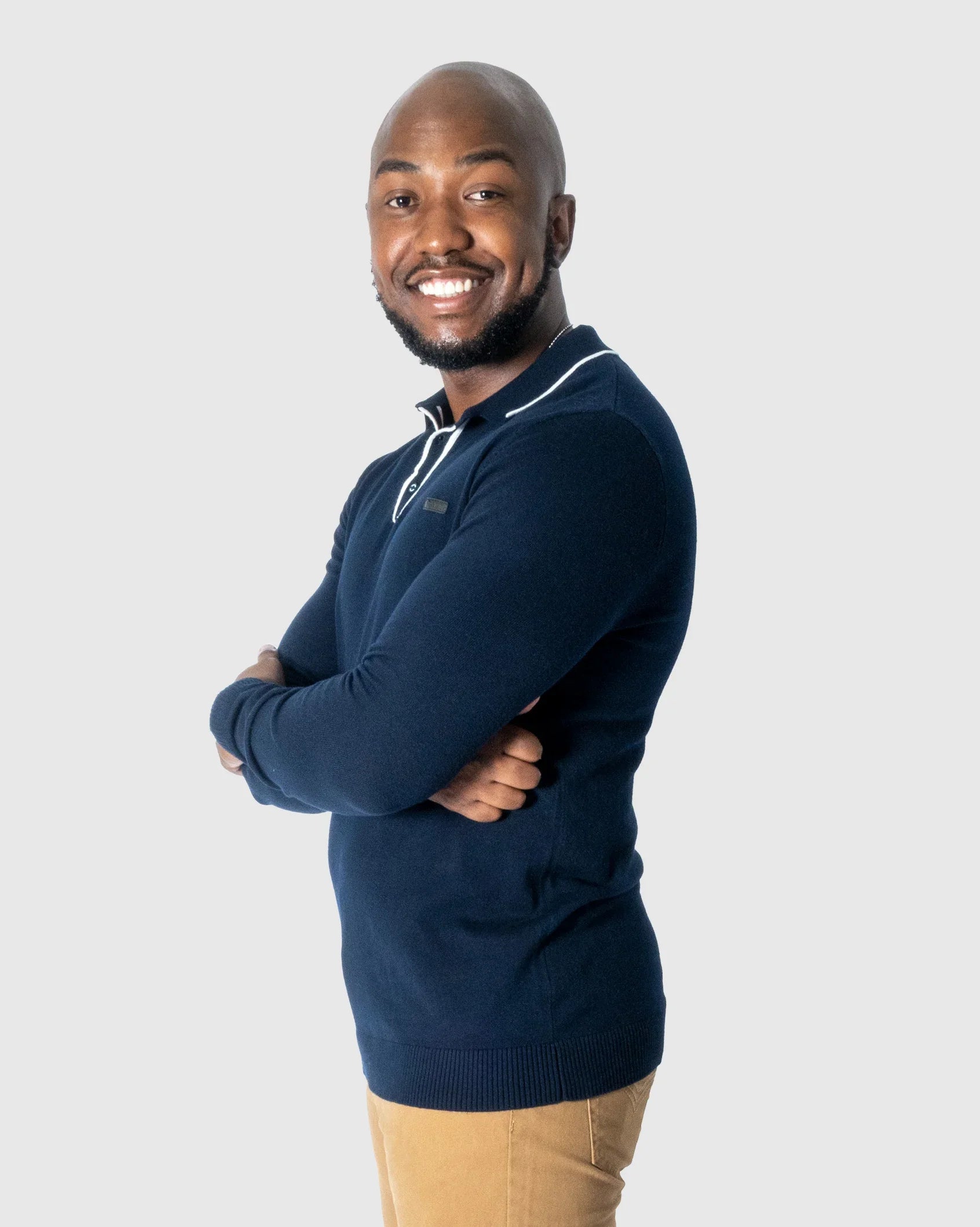 Mens Bellati - Collared Knit Jersey