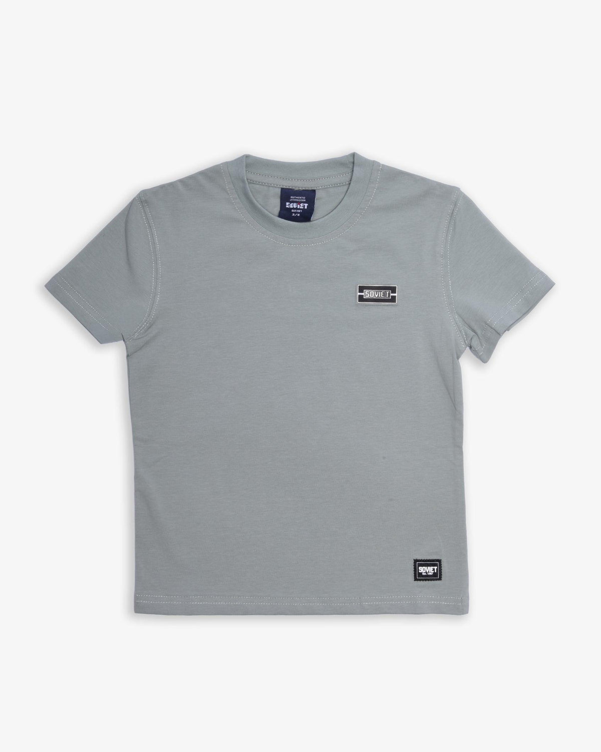 Soviet Boys Rowan short sleeve crew neck box T-shirt in vibrant color, casual boys' apparel with a comfortable fit.
