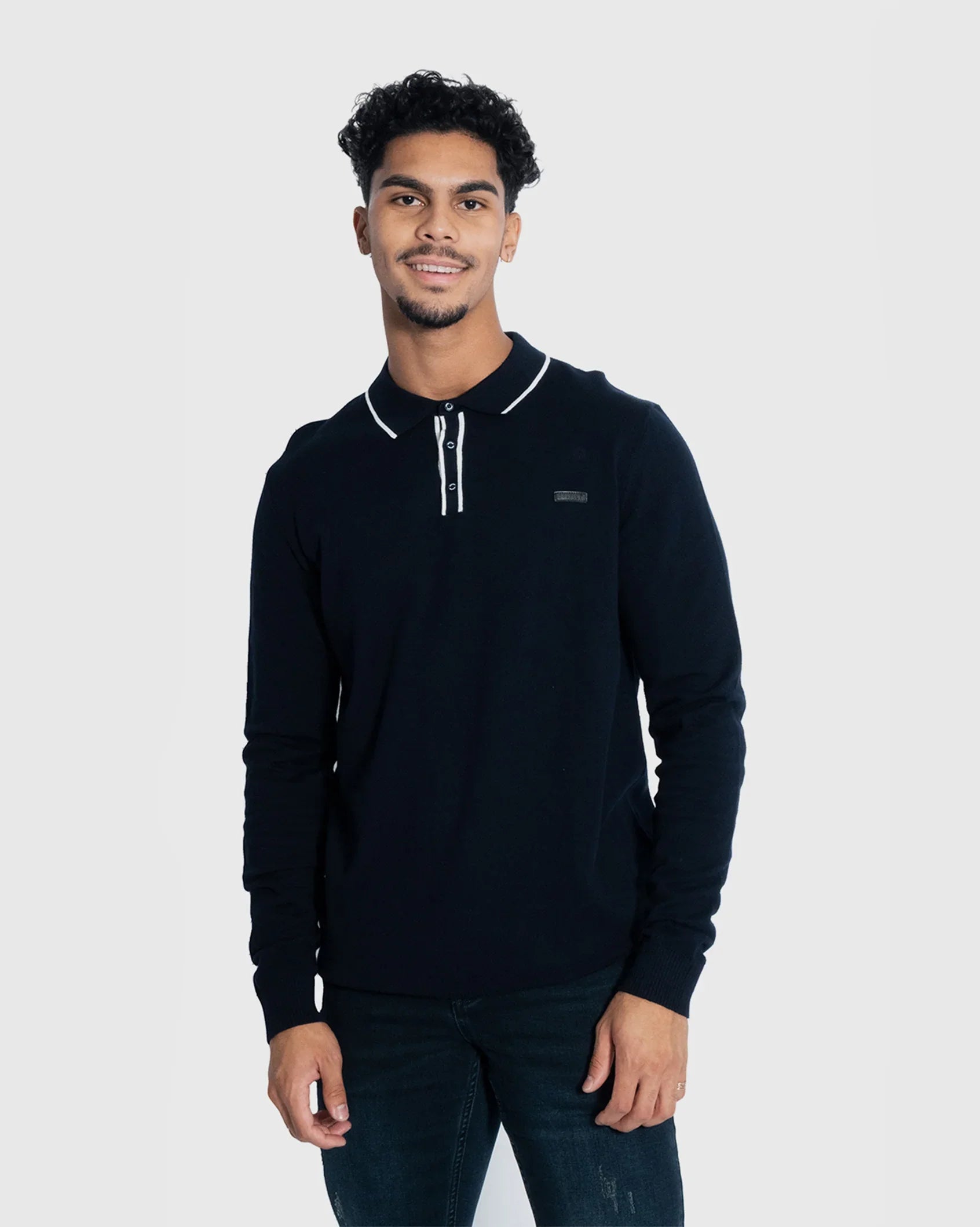 Mens Bellati - Collared Knit Jersey