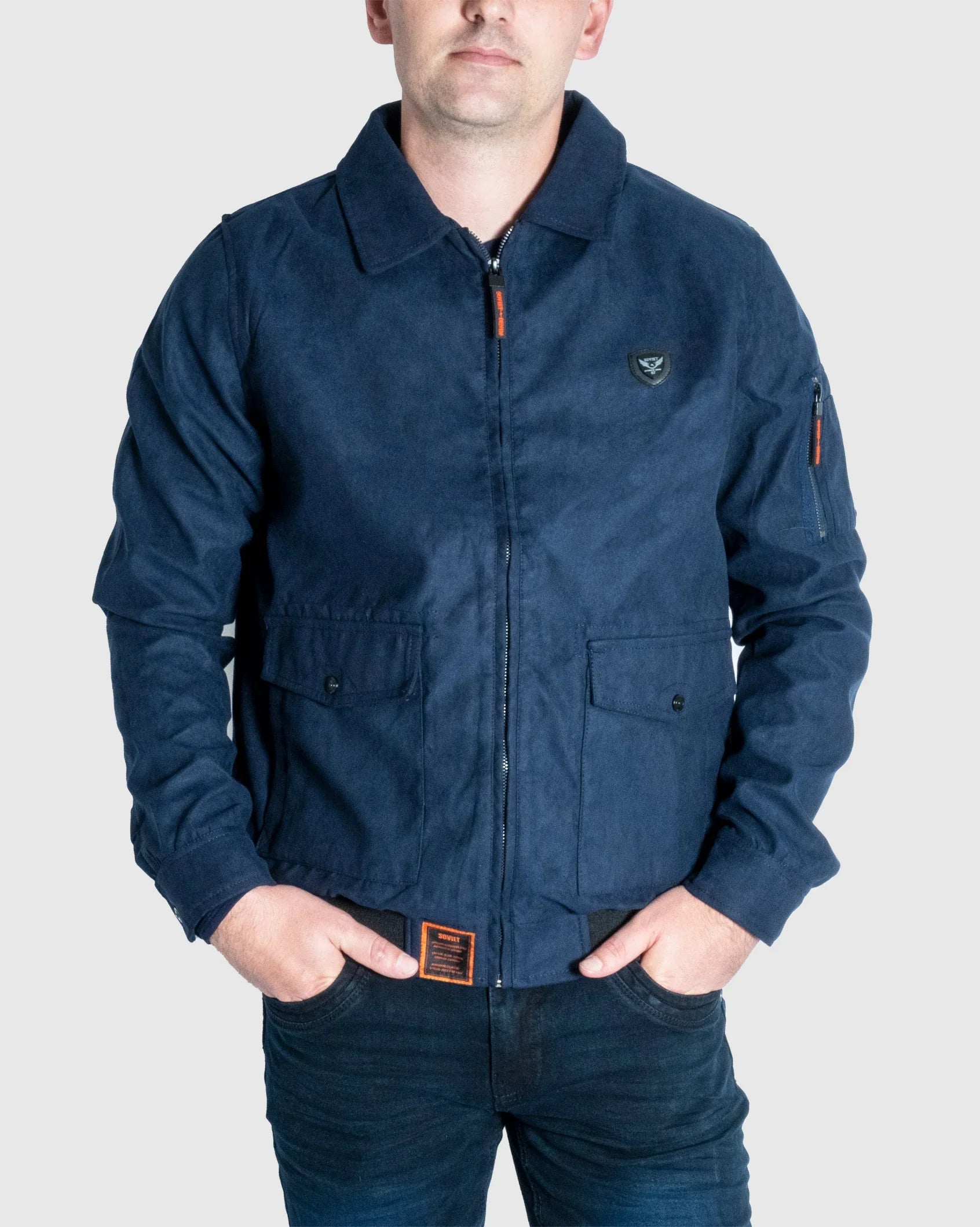 Mens Castano - Faux Suede Jacket