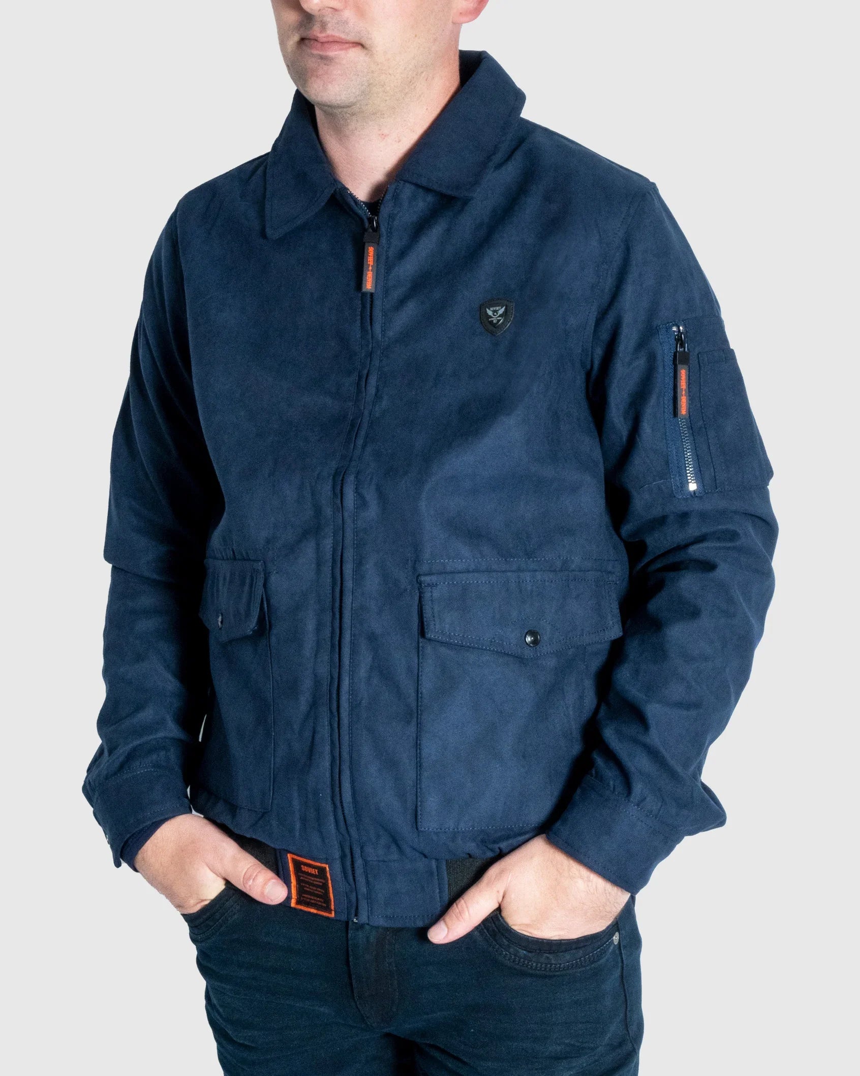 Mens Castano - Faux Suede Jacket