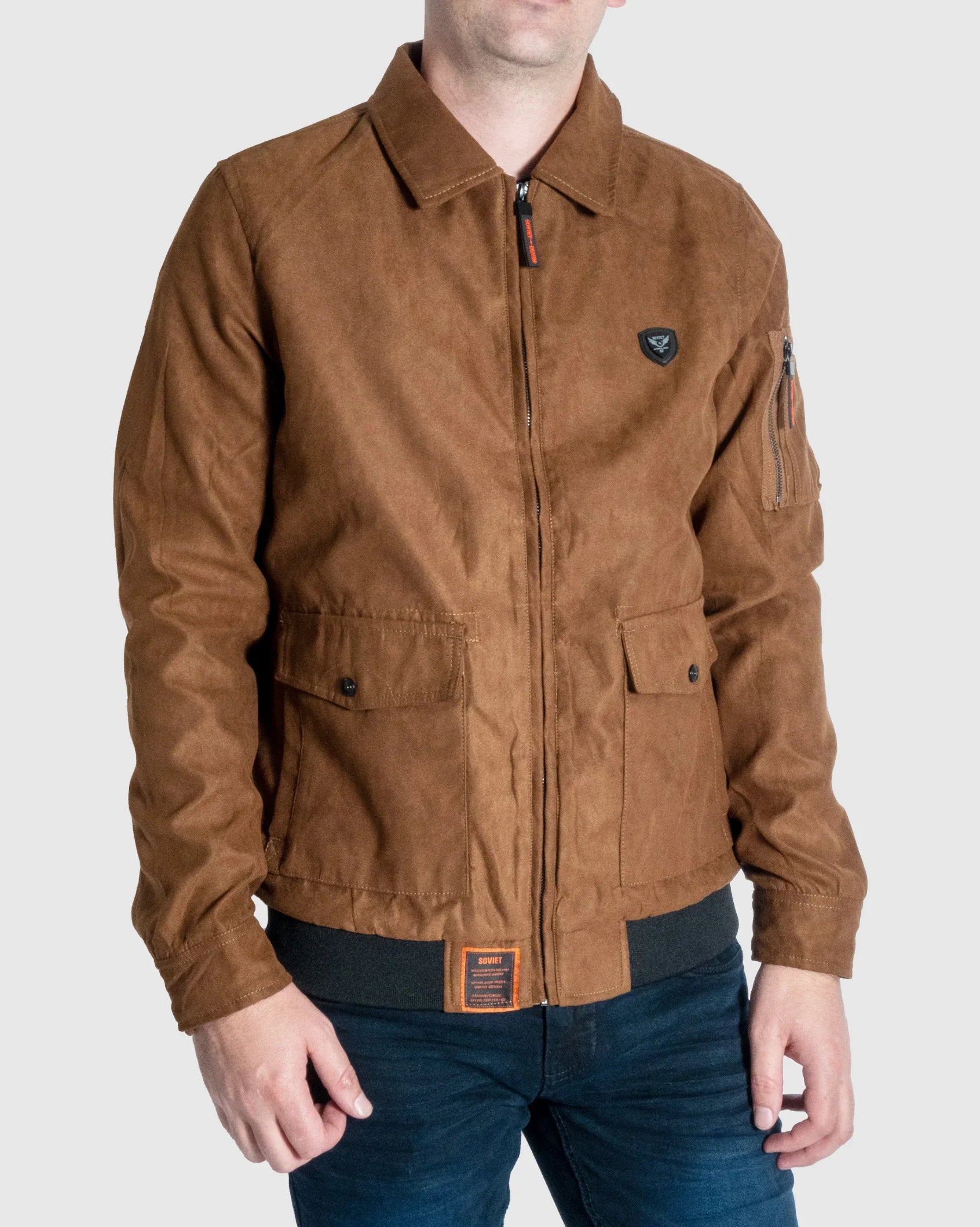 Mens Castano - Faux Suede Jacket