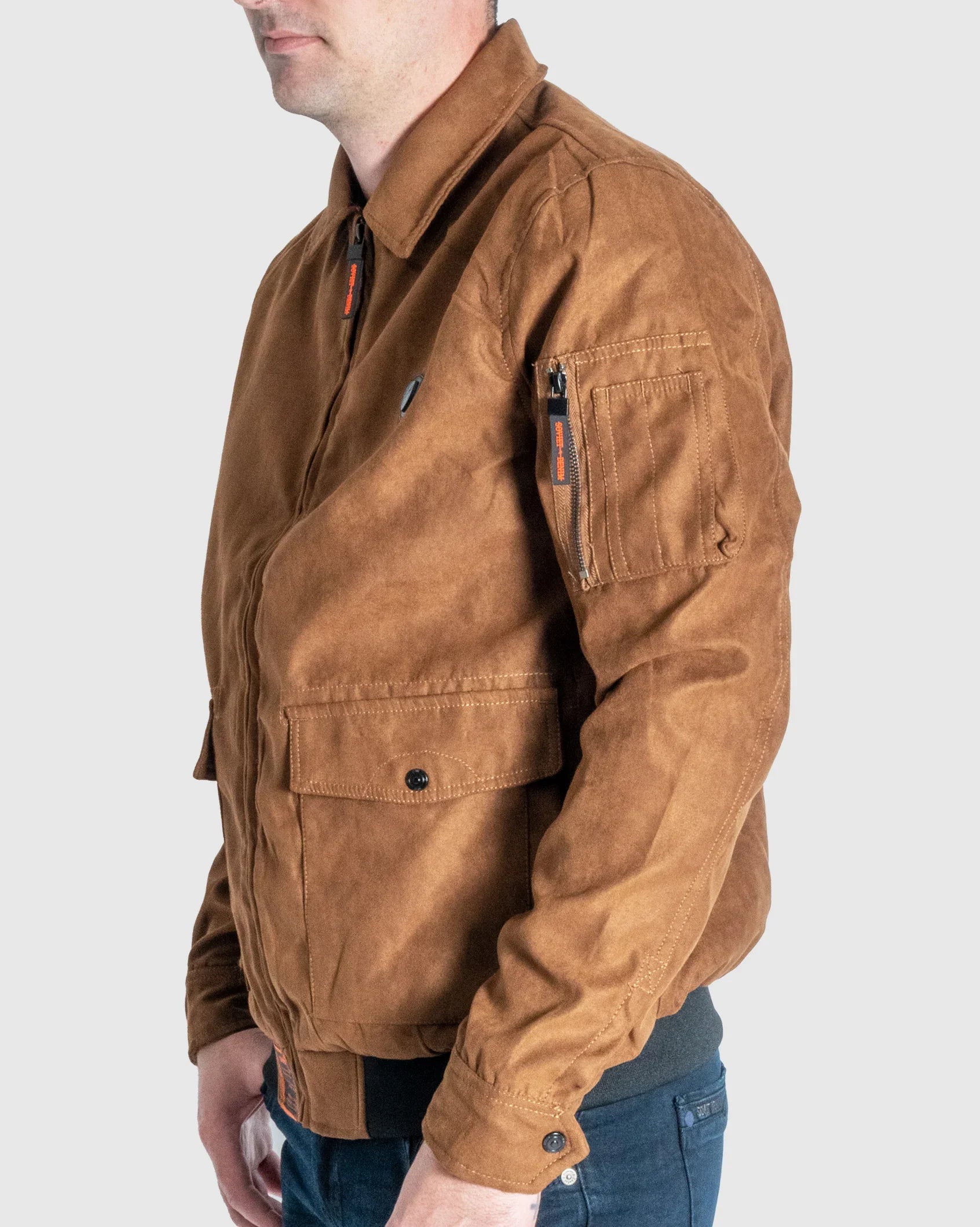 Mens Castano - Faux Suede Jacket