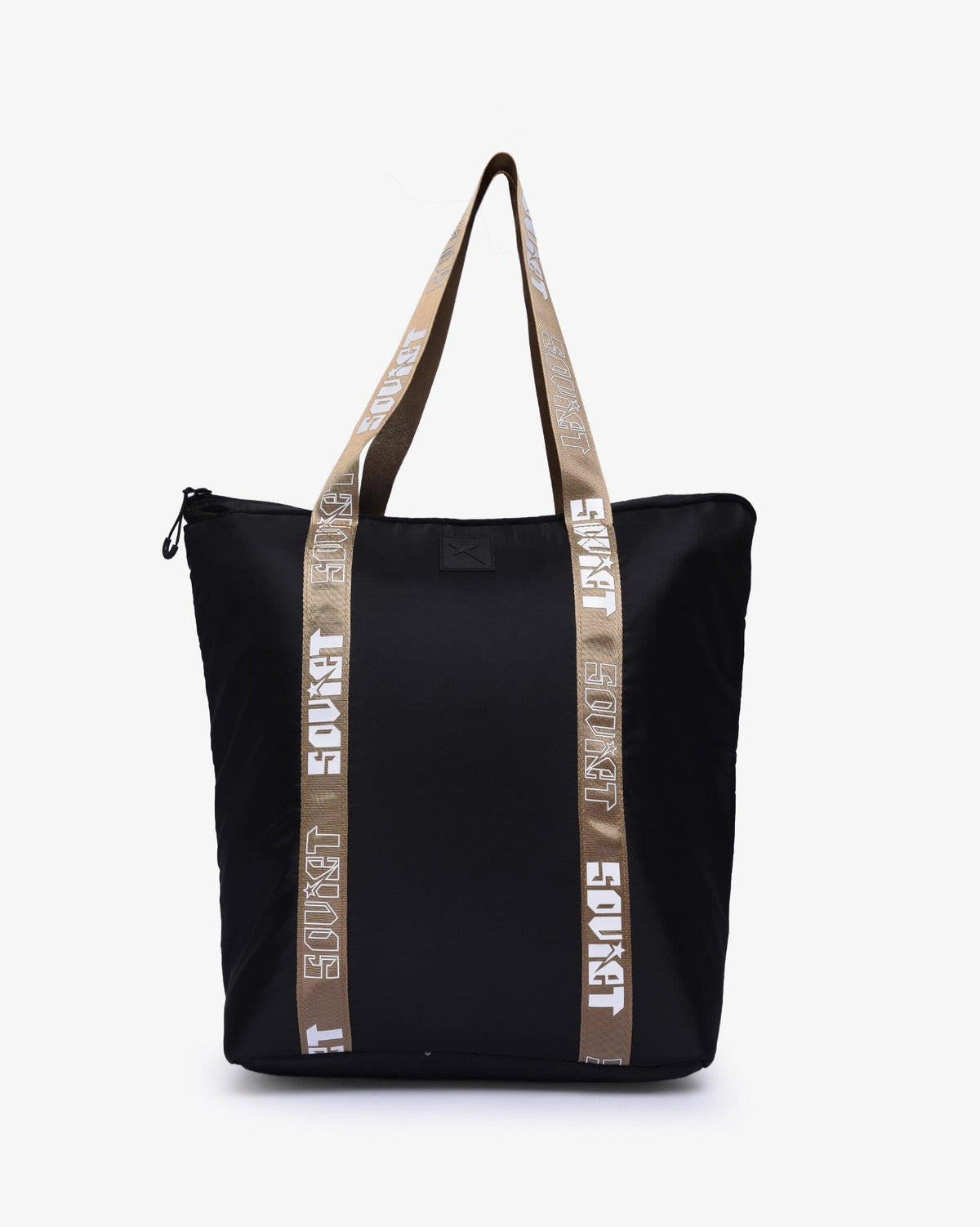 Soviet Clio fashion tote bag for ladies, black and taupe accessories with sleek design, suitable for stylish everyday use.