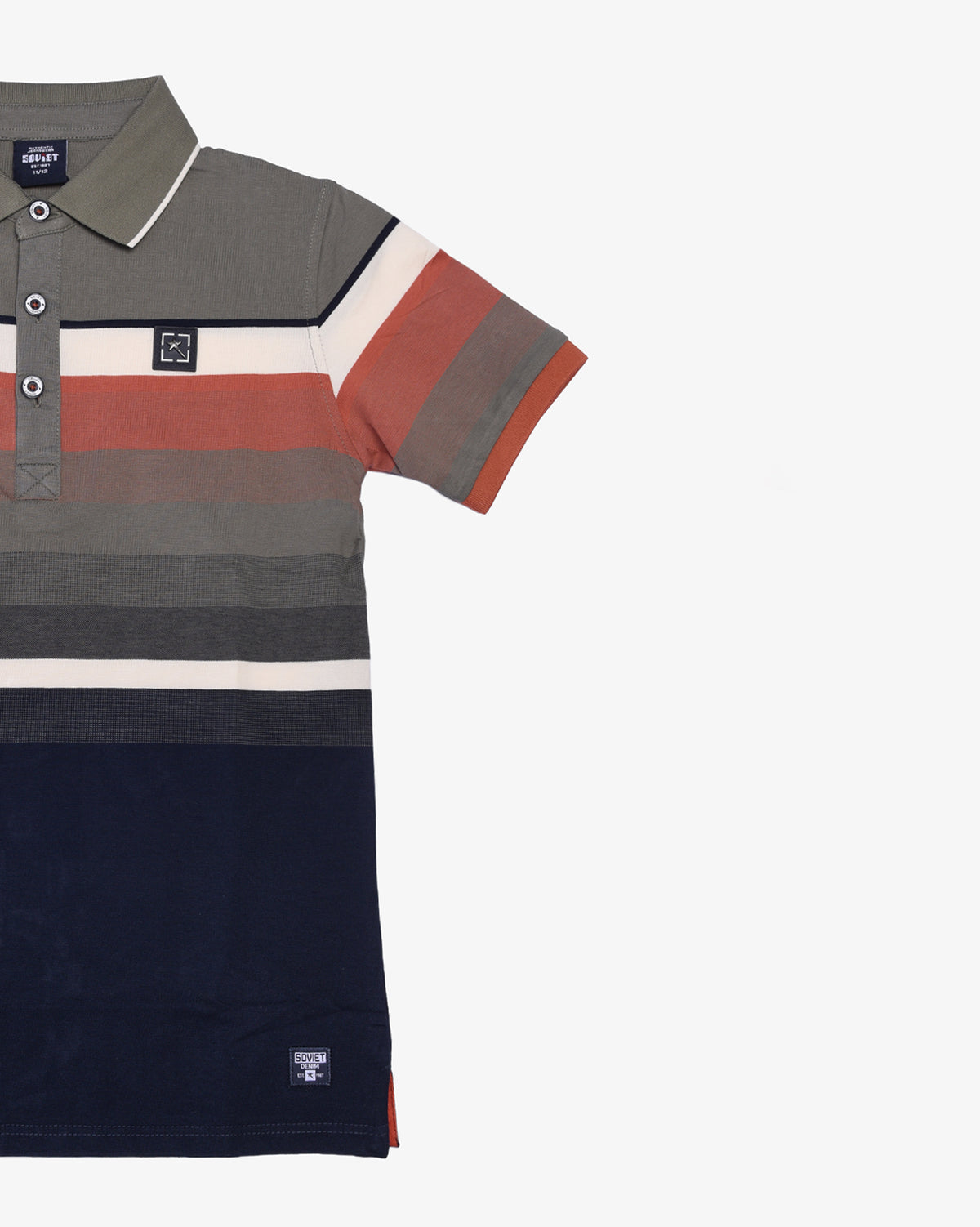 Boys Eddie - Short Sleeve Yarn-Dyed Golfer