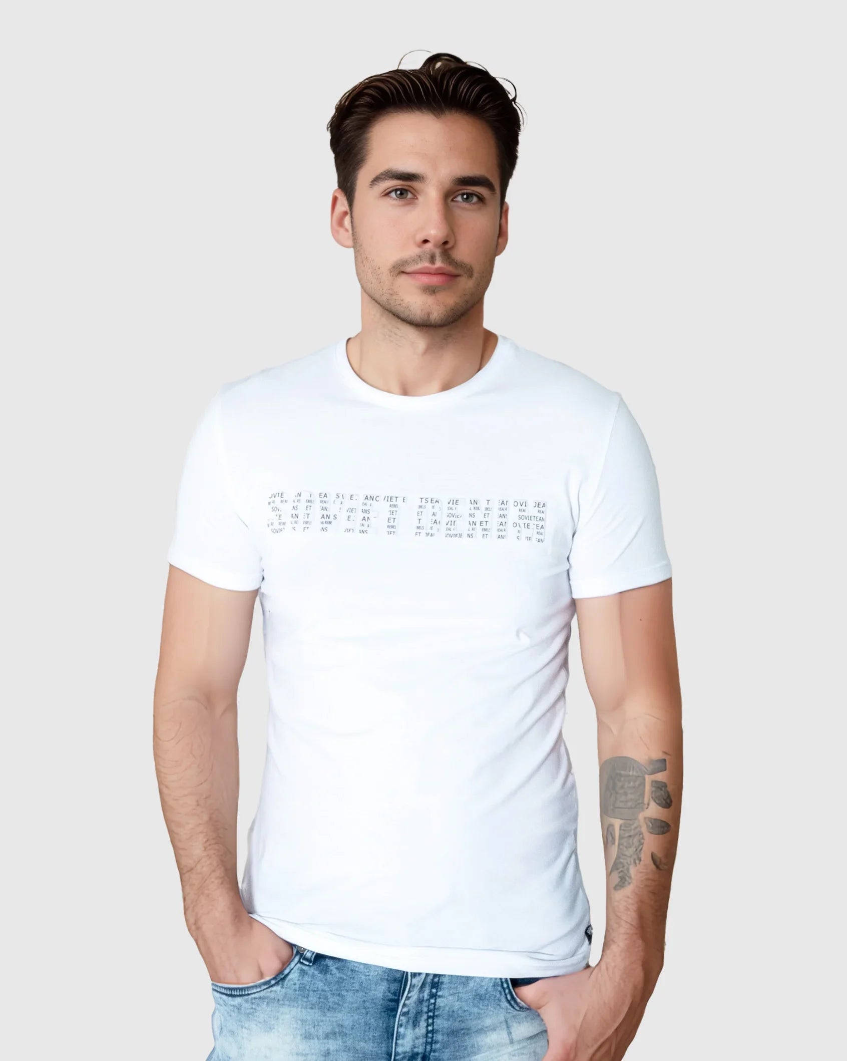 Mens Hacker - Embossed Logo T-Shirt