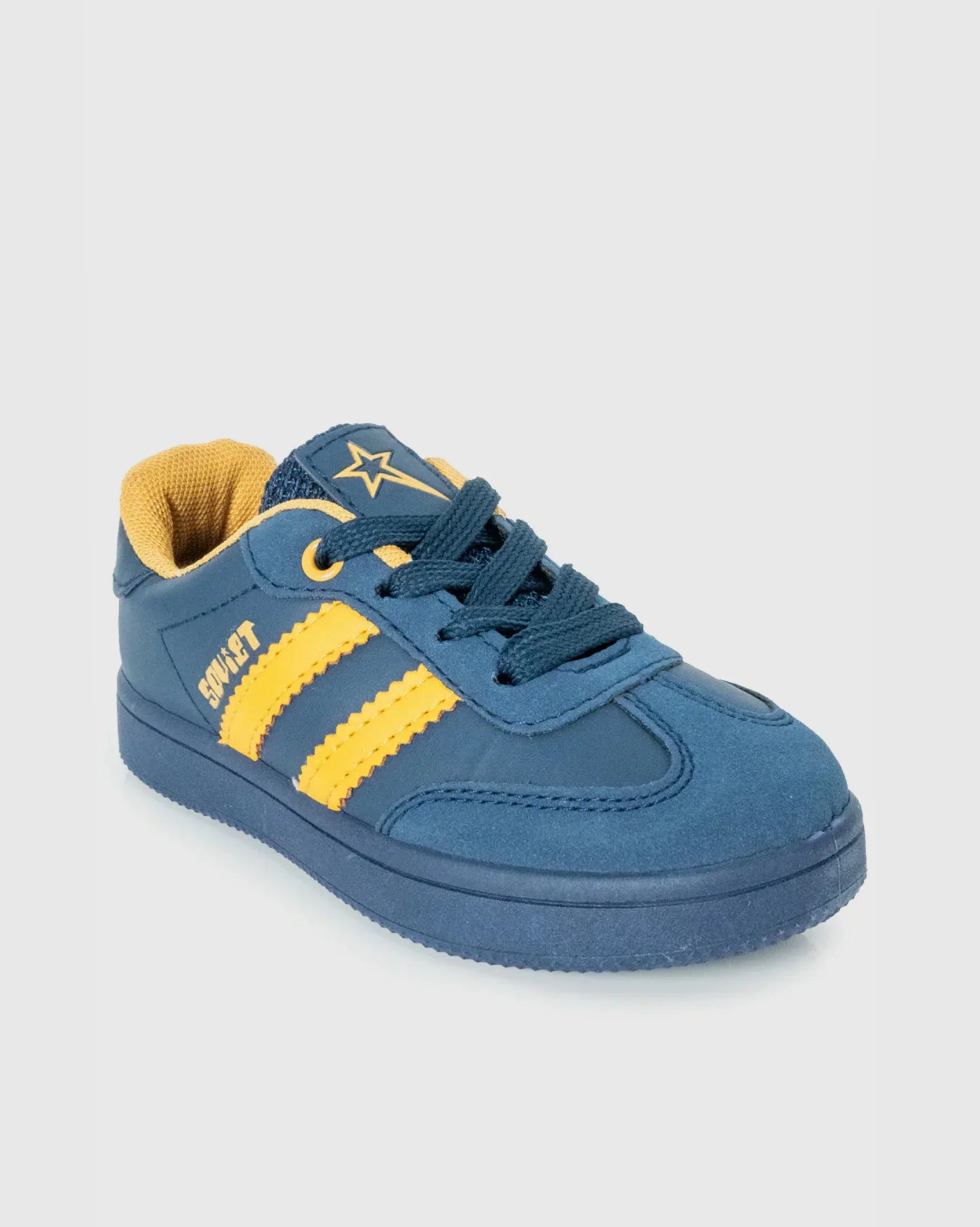 Infants Isla - Low Cut PU Sneaker - Soviet Denim