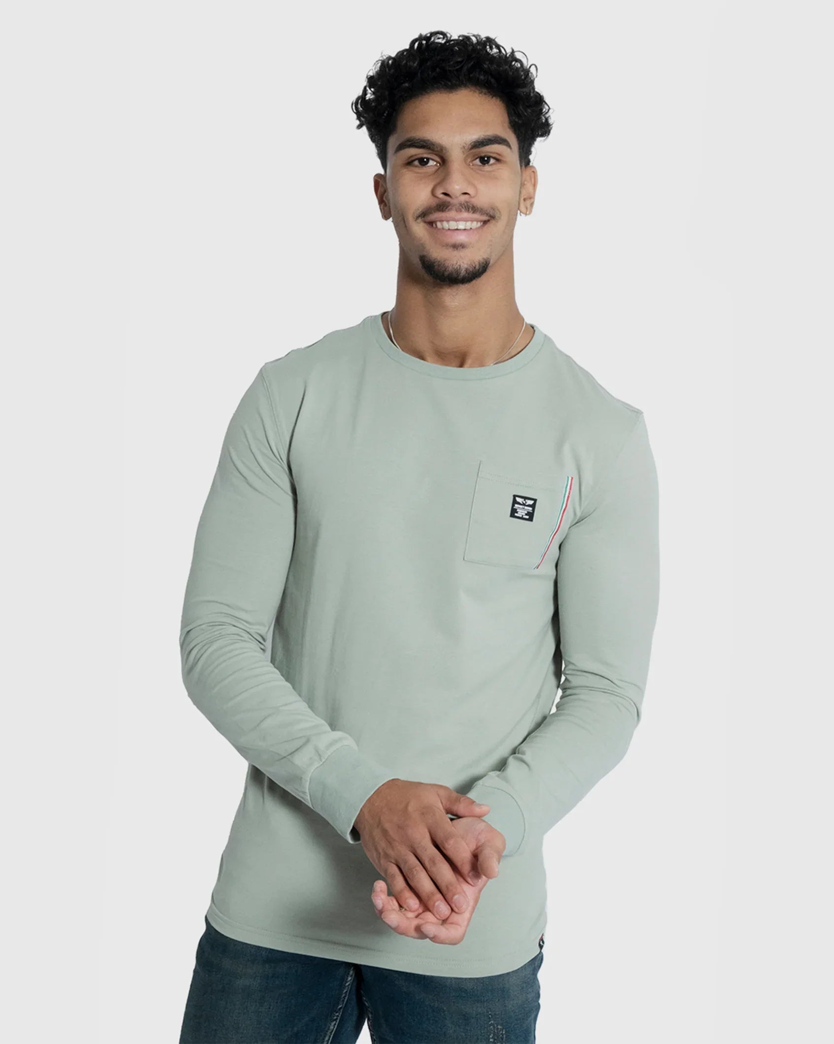 Mens Iconic - Long Sleeve Soft-Spandex T-Shirt