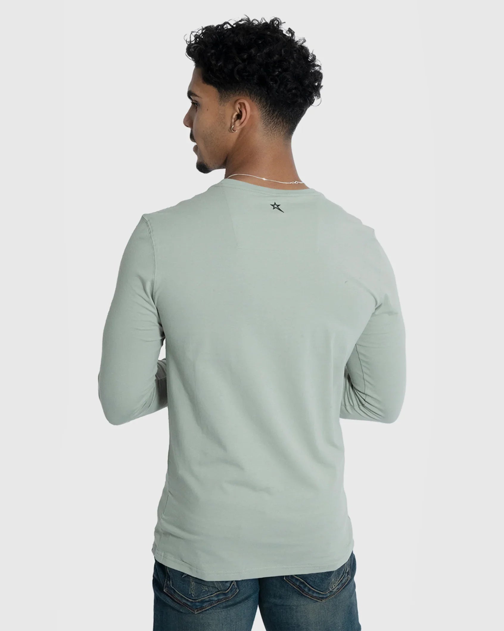 Mens Iconic - Long Sleeve Soft-Spandex T-Shirt