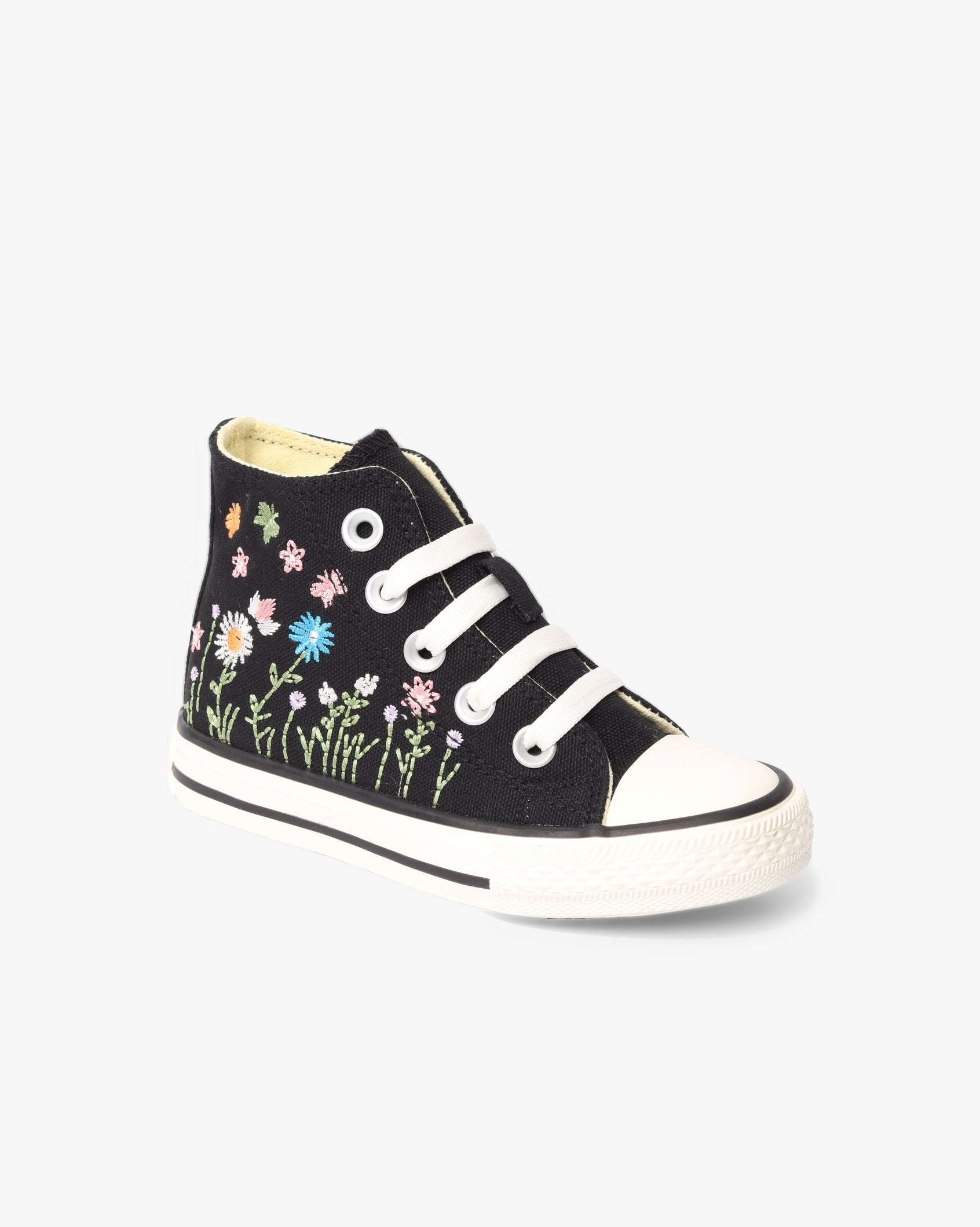 Kids Viper Hi Floral - Vulcanized Hi Cut Canvas Lace Up