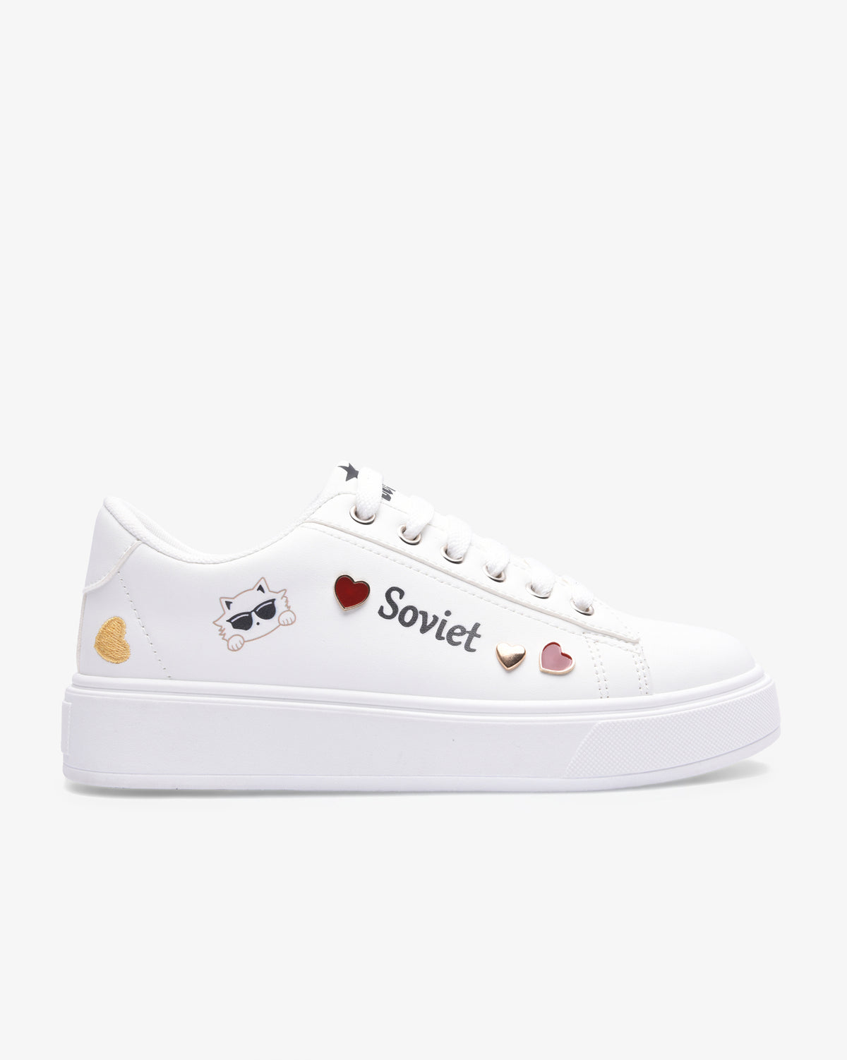 Ladies Aria 26 - PU Lace Up Sneaker