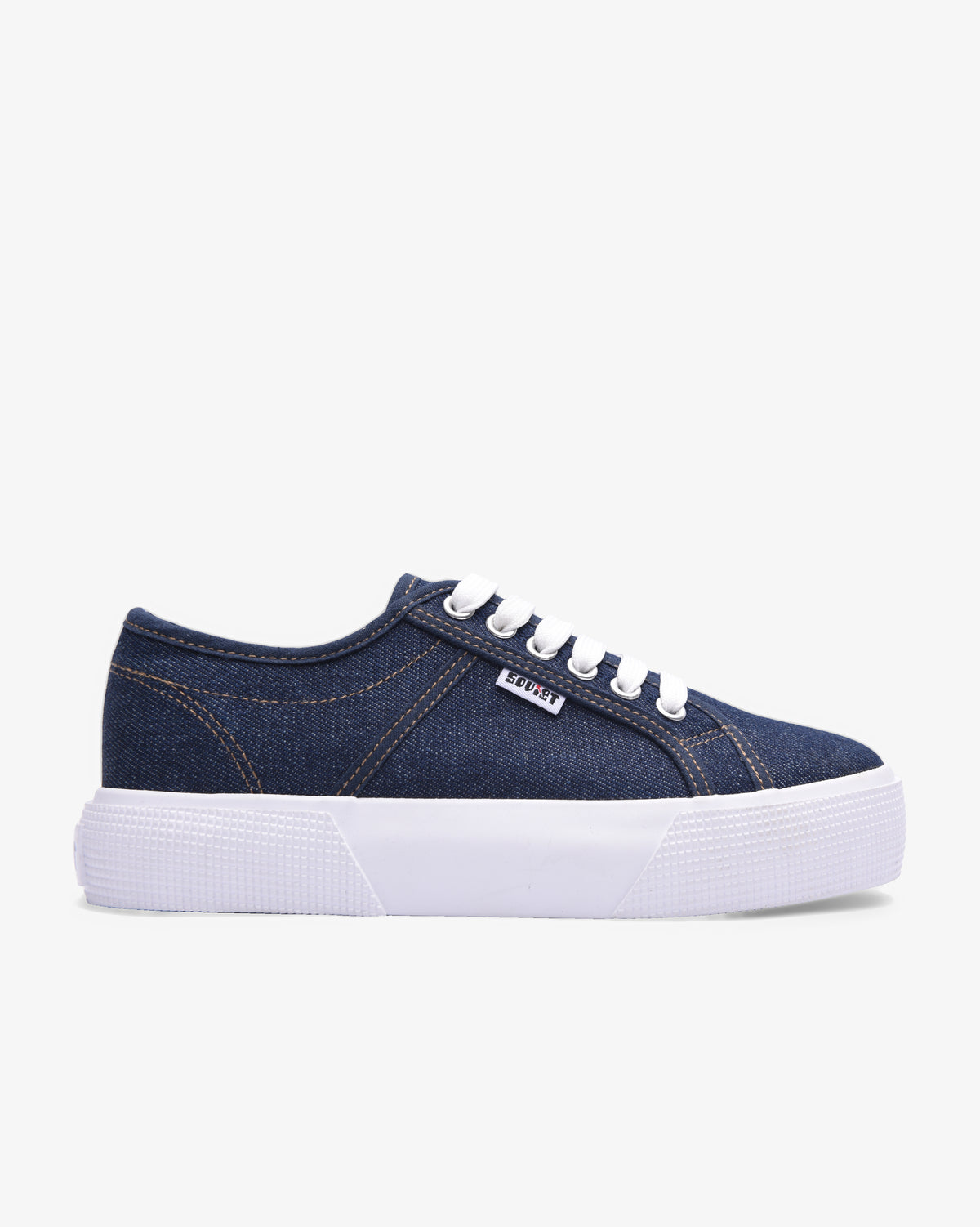 Ladies Ayanda - Platform Denim Sneaker
