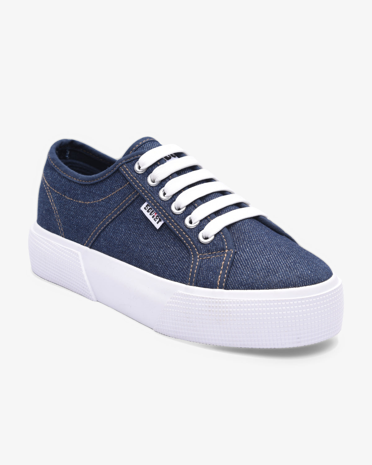 Ladies Ayanda - Platform Denim Sneaker