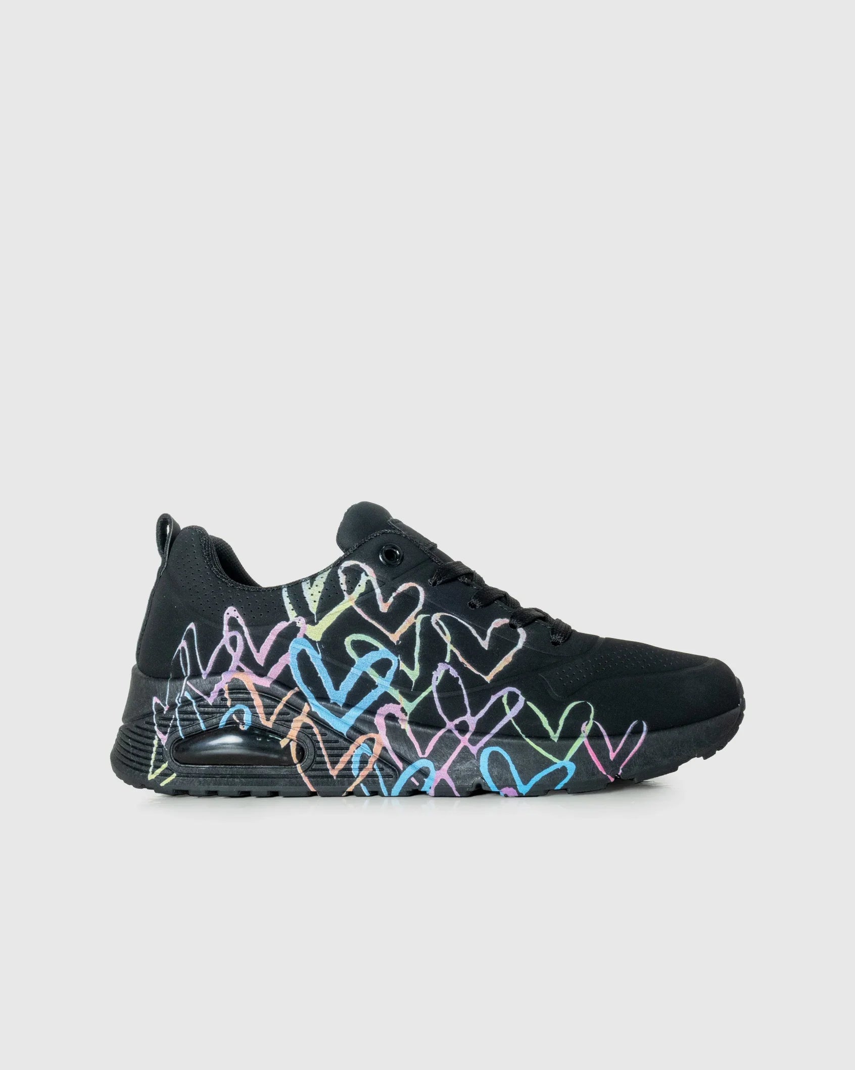 Ladies Brooke - Heart Detail PU Sneaker