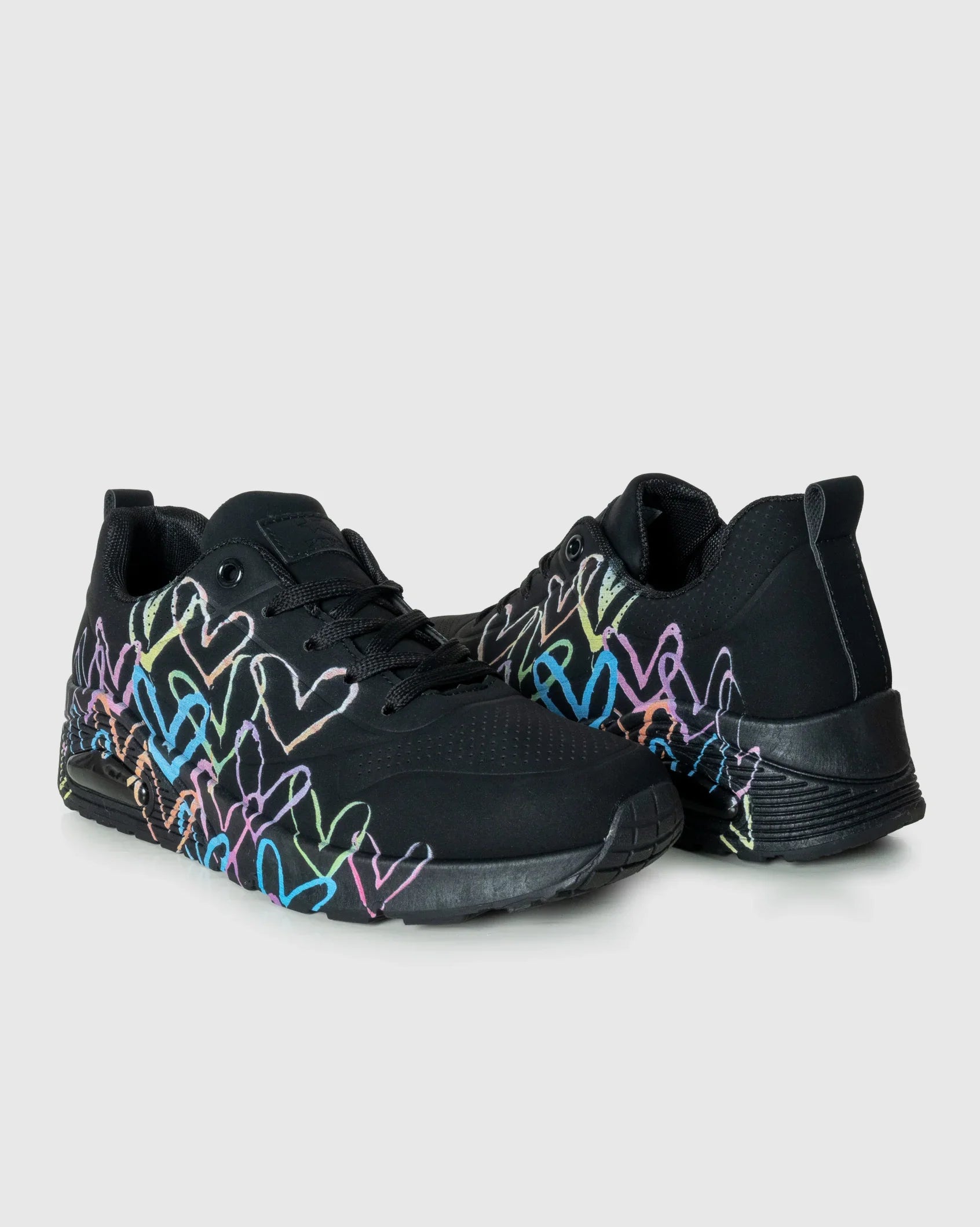 Ladies Brooke - Heart Detail PU Sneaker