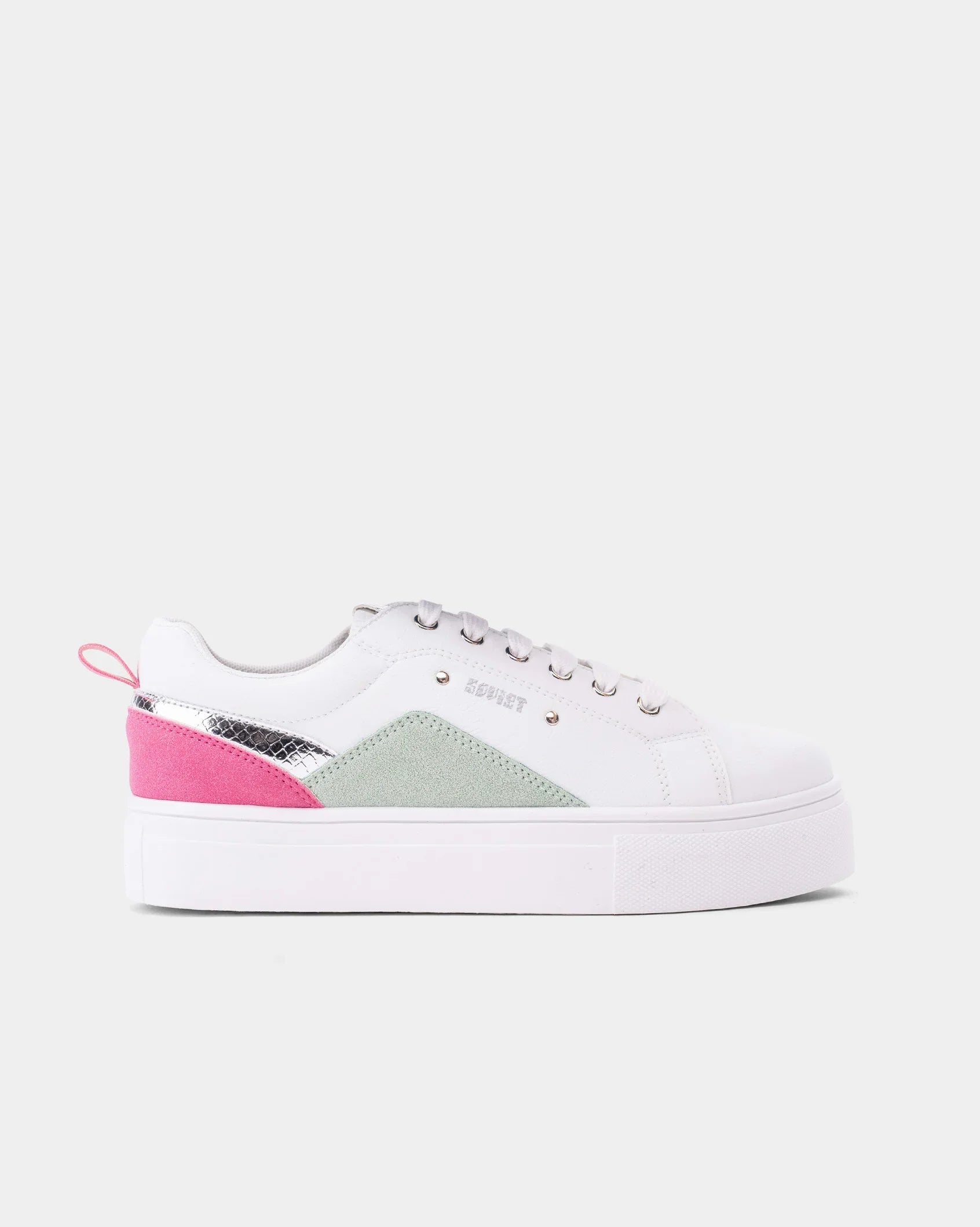 Ladies Coco Blanco - Snakeprint Platform Sneaker