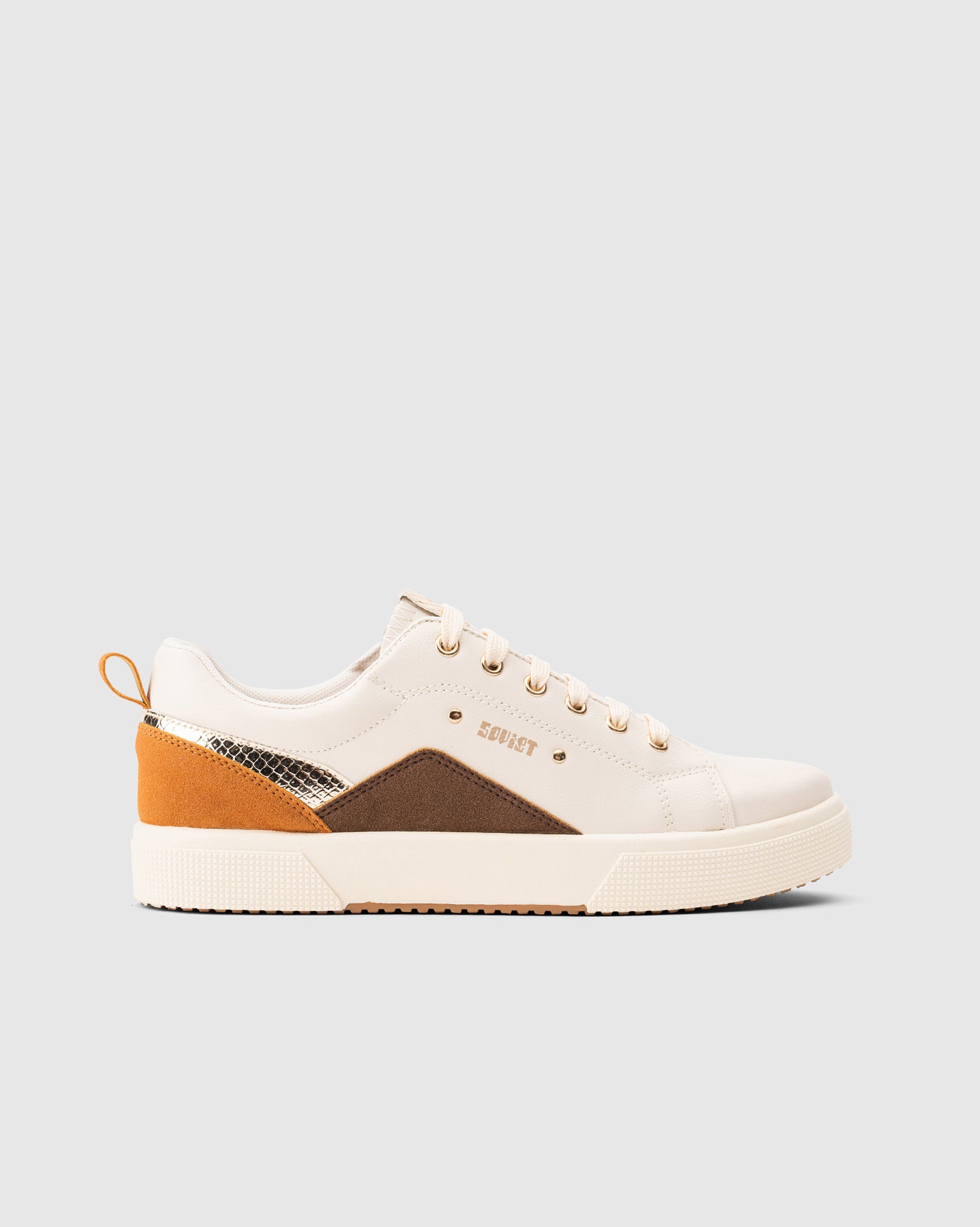 Ladies Coco Blanco - Snakeprint Casual Sneaker
