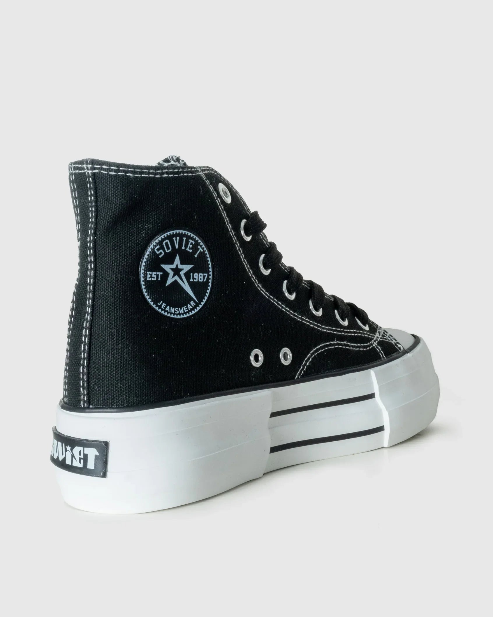 Ladies Crane Hi - Platform Canvas Sneaker