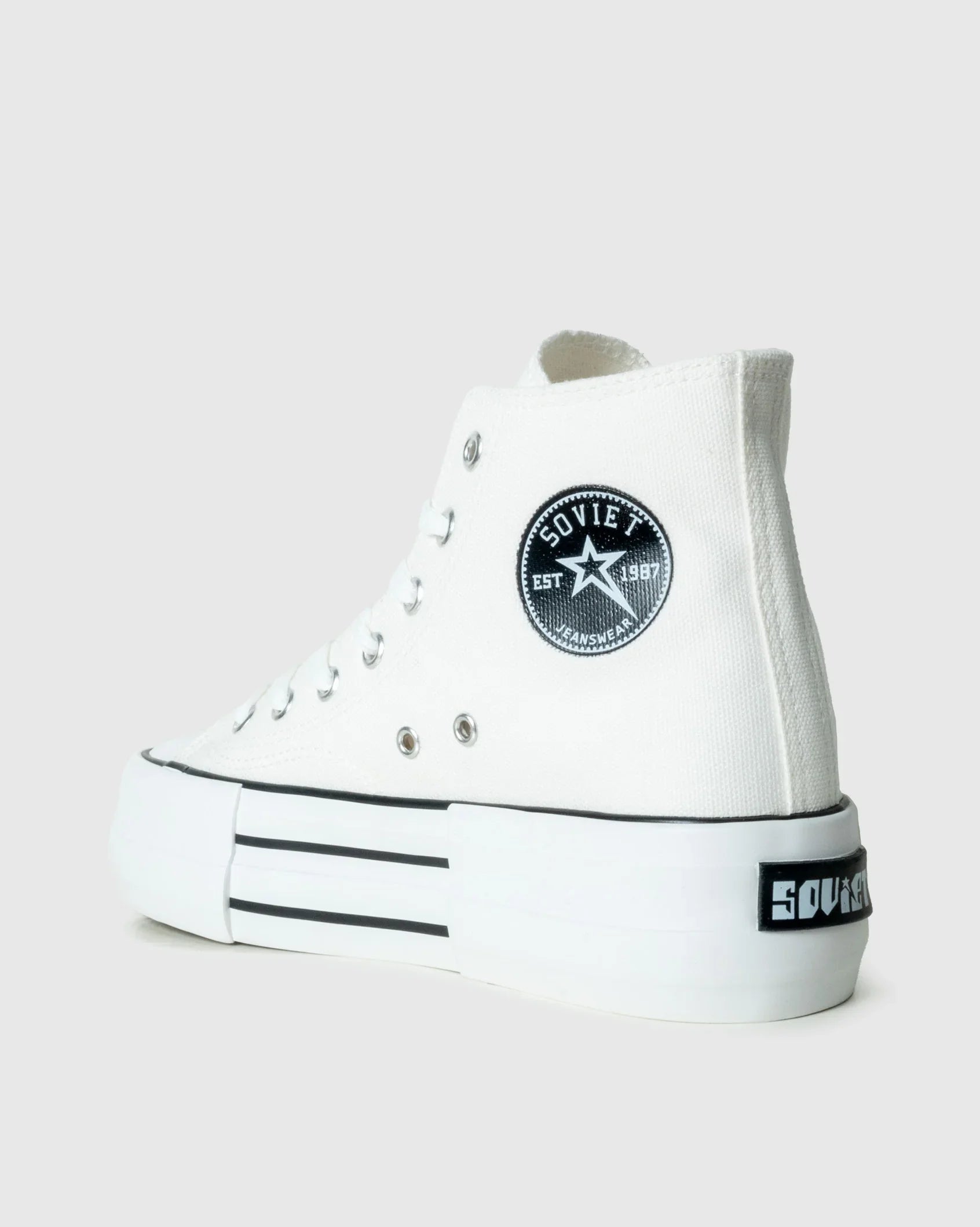 Ladies Crane Hi - Platform Canvas Sneaker