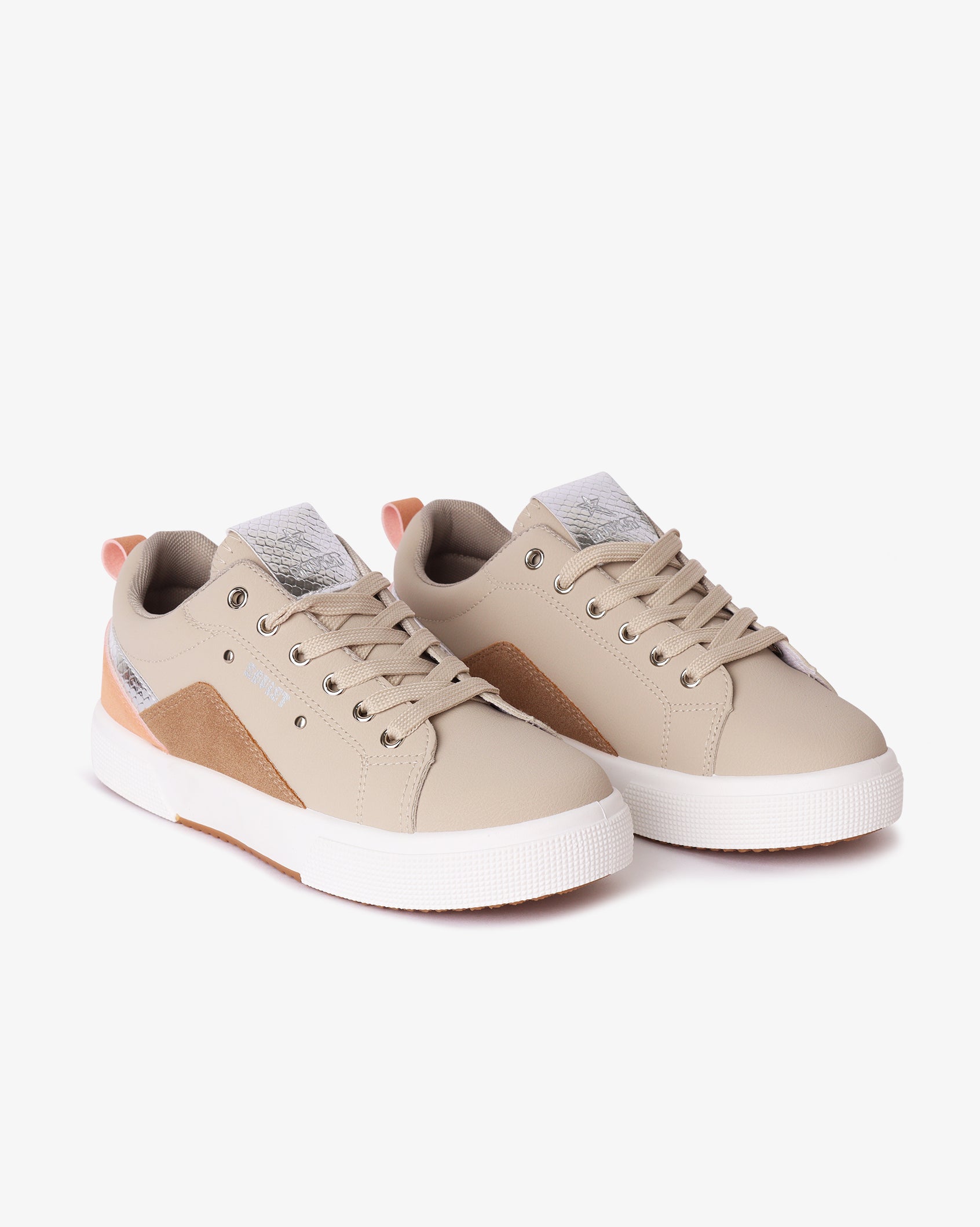 Ladies Coco Blanco - Snakeprint Casual Sneaker