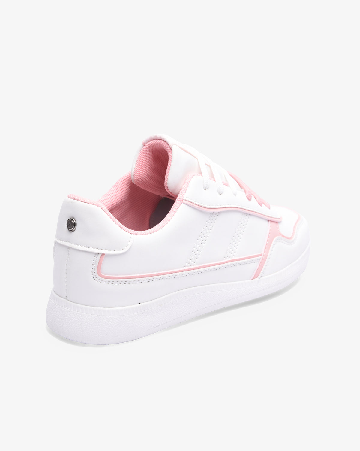 Ladies Dolly - PU/Metallic Lace Up Sneaker