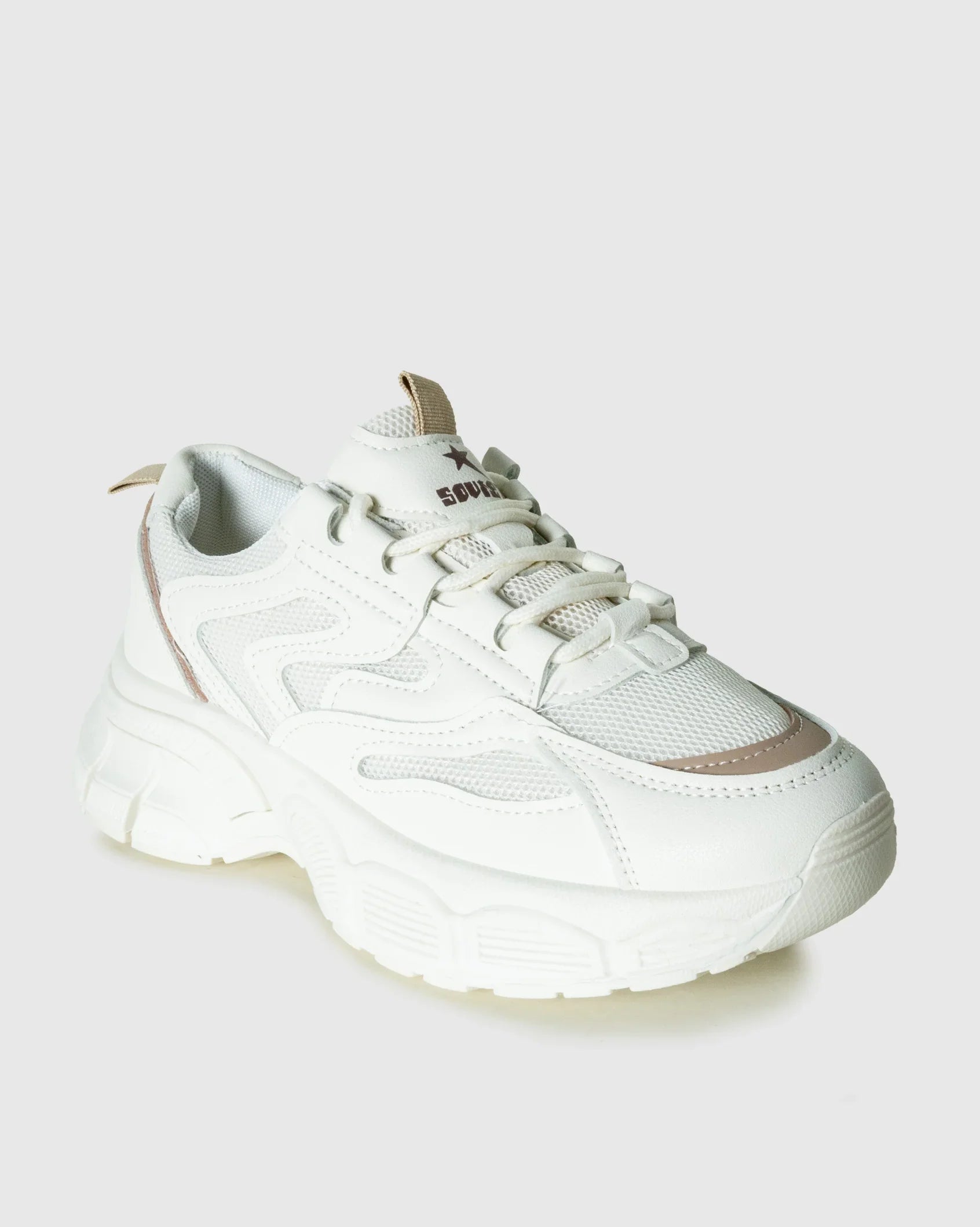 Ladies Evander - Mesh & PU Athleisure Sneaker