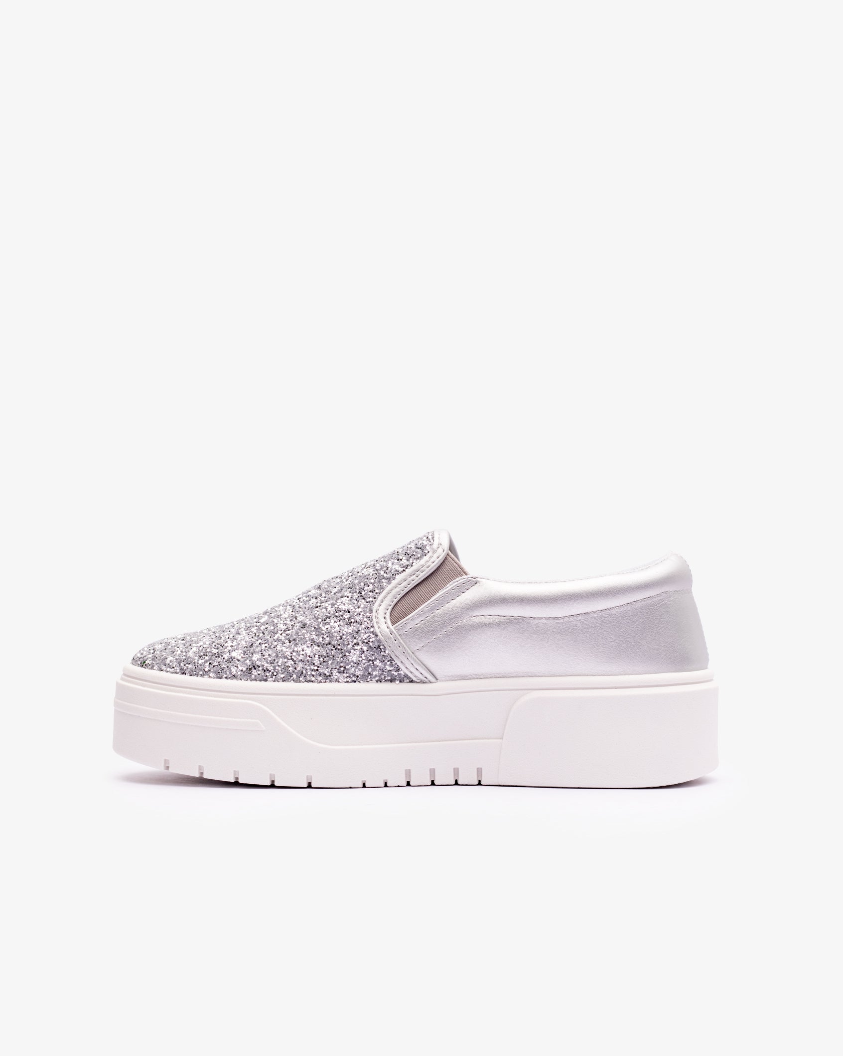 Ladies Ginger - Glitter Platform Slip-On