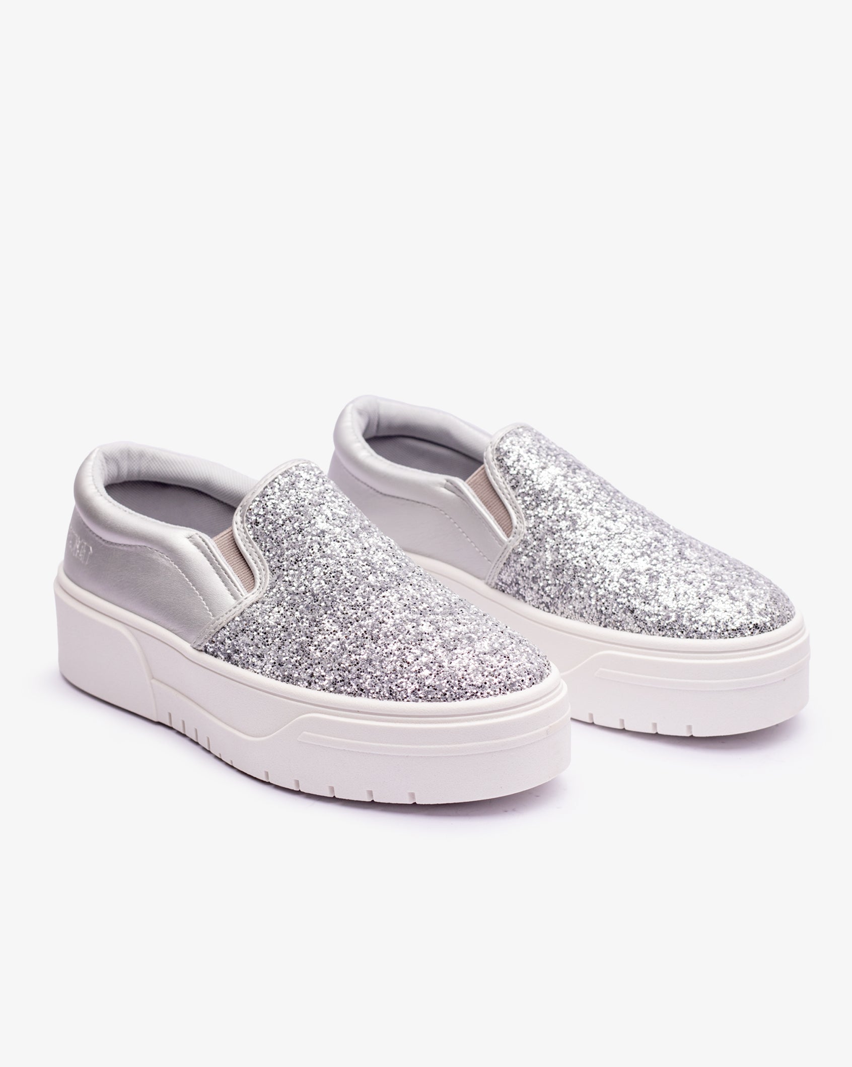 Ladies Ginger - Glitter Platform Slip-On