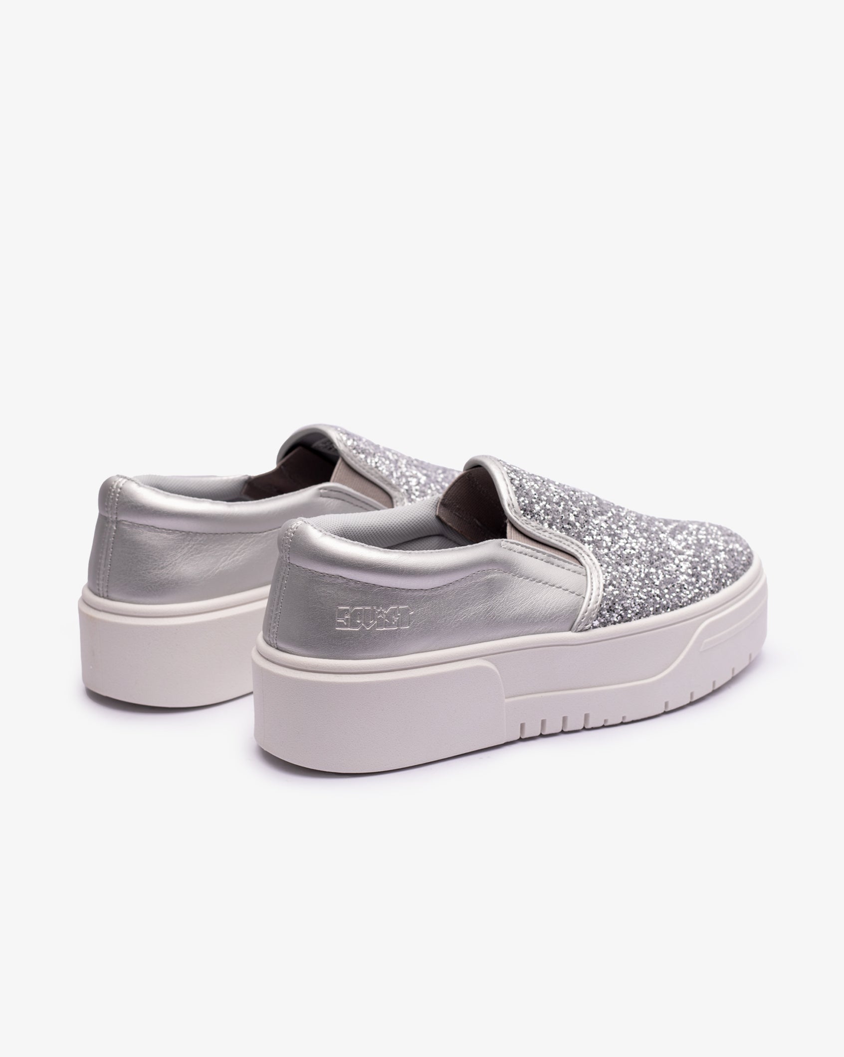 Ladies Ginger - Glitter Platform Slip-On