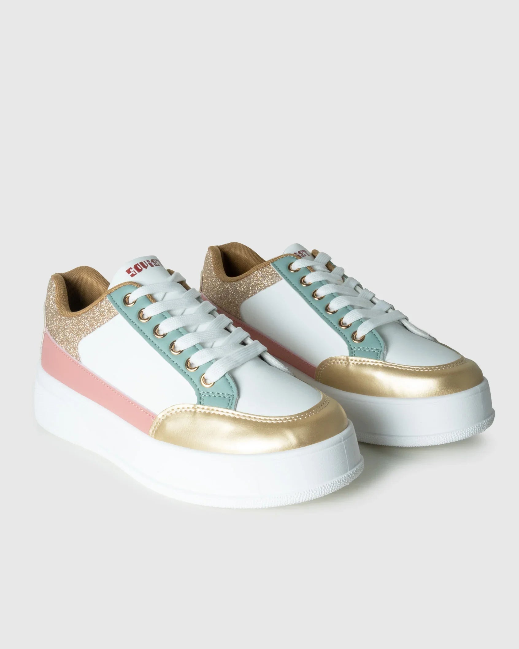 Ladies Jemima - Colourblock PU Sneaker