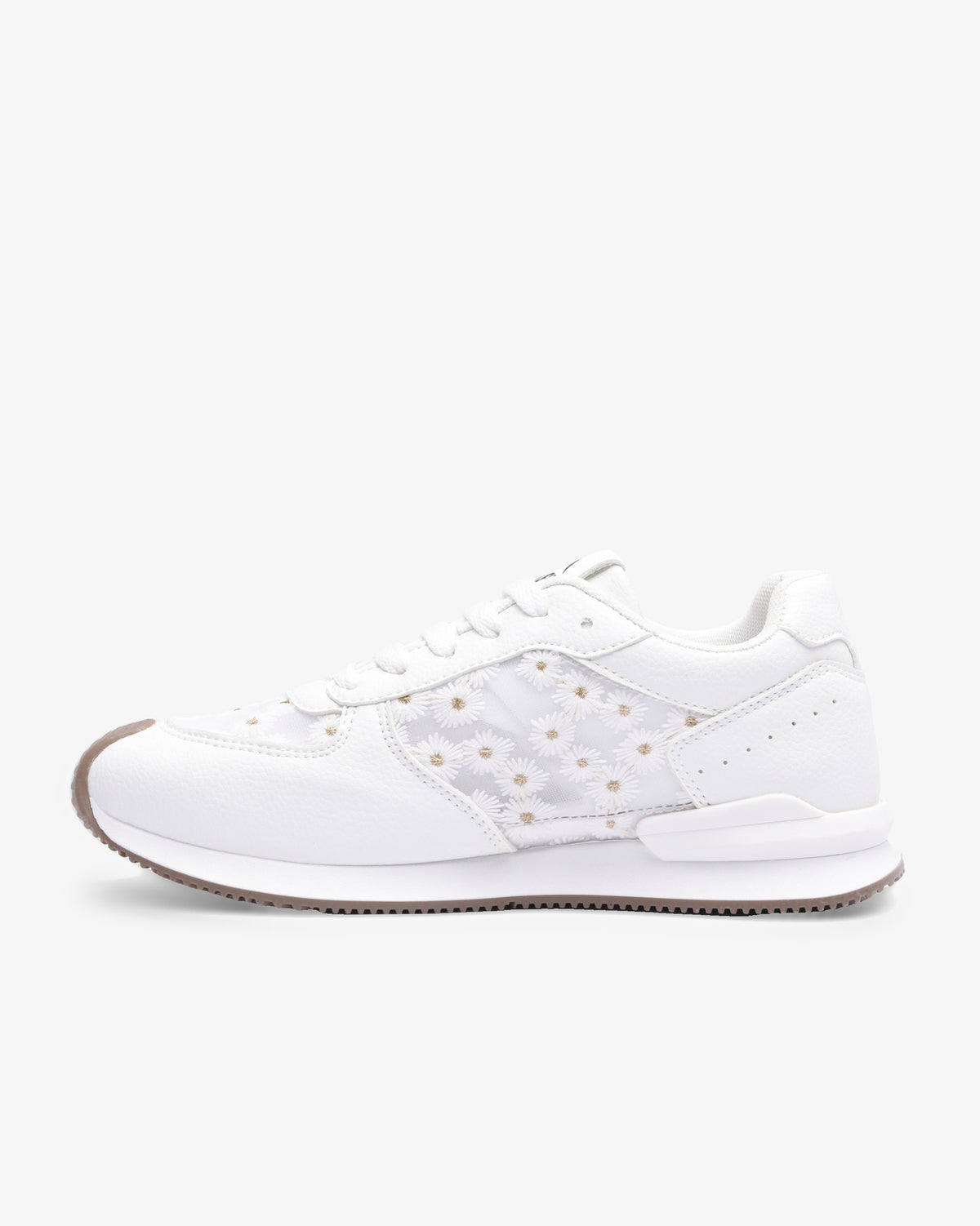 Ladies Lacey - PU Floral Mesh Sneaker
