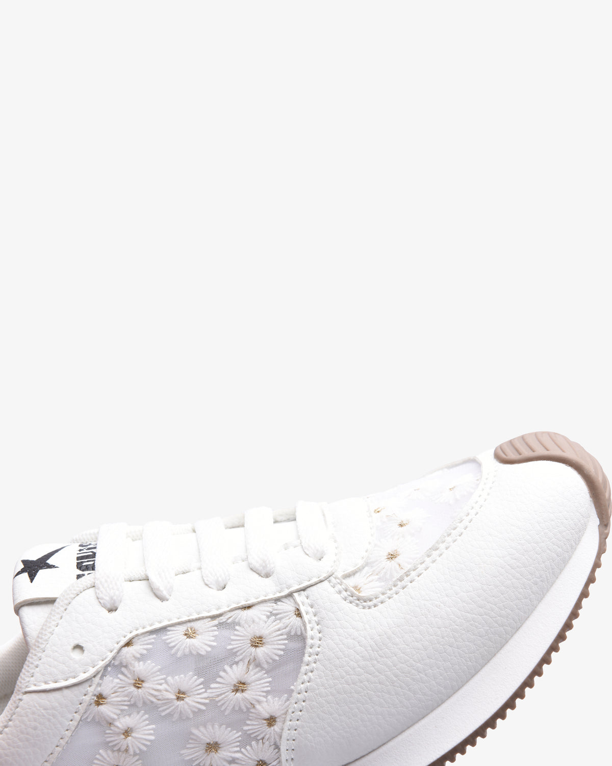 Ladies Lacey - PU Floral Mesh Sneaker