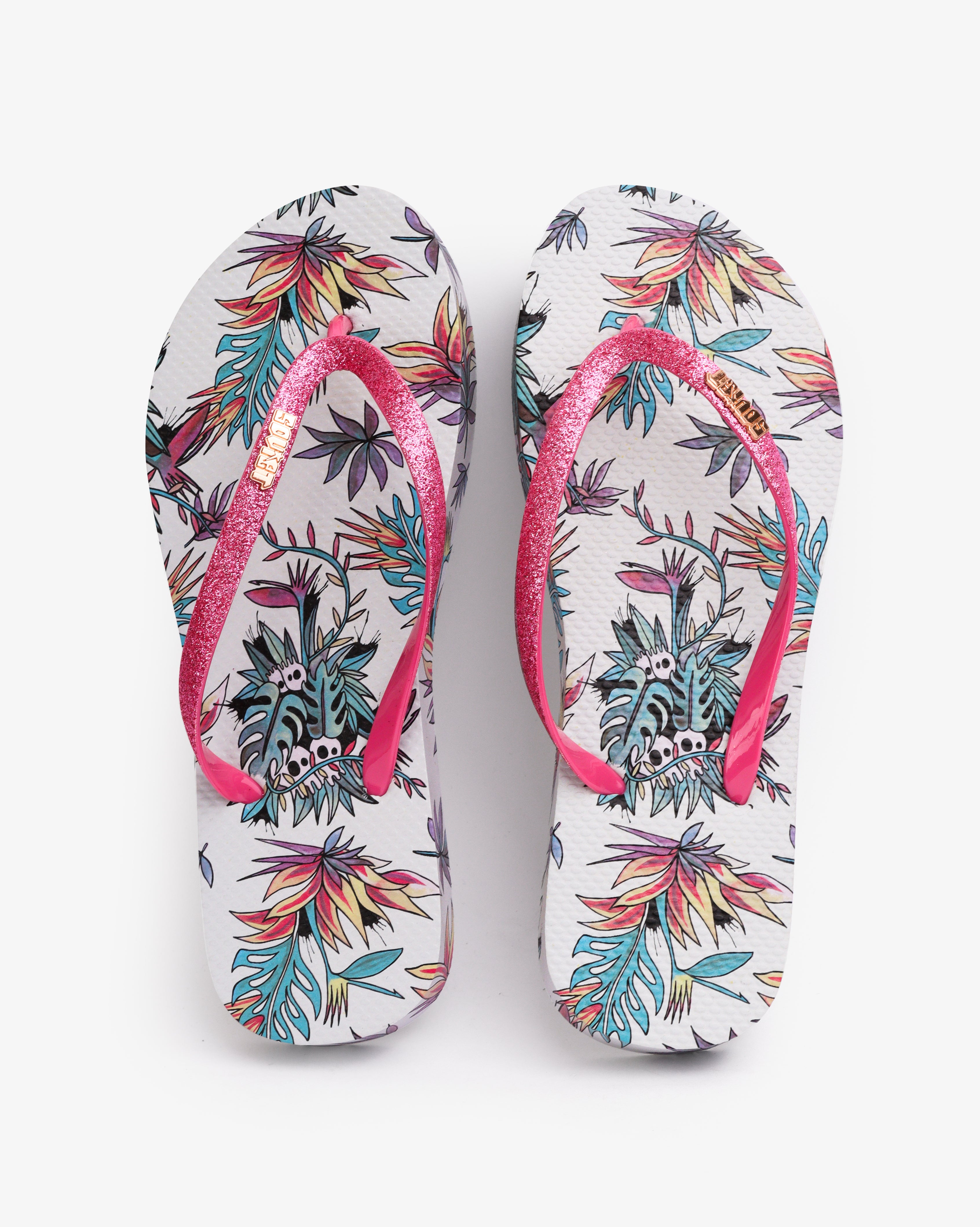 Ladies Margot - Tropical Thong Sandal - Soviet Denim