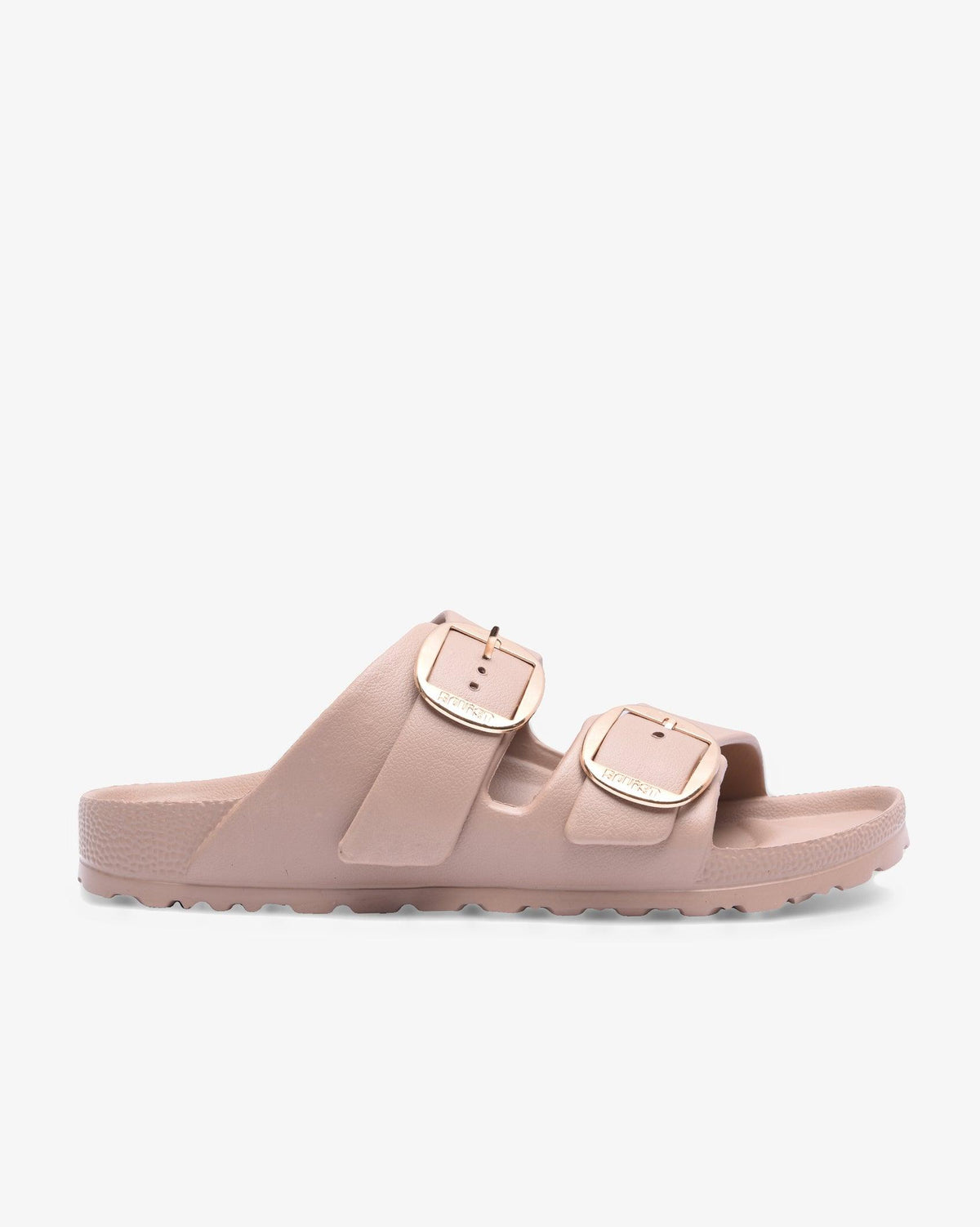 Soviet Ladies Nikki Eva Slide Sandal with buckle, stylish footwear featuring open toe design and adjustable buckle strap.