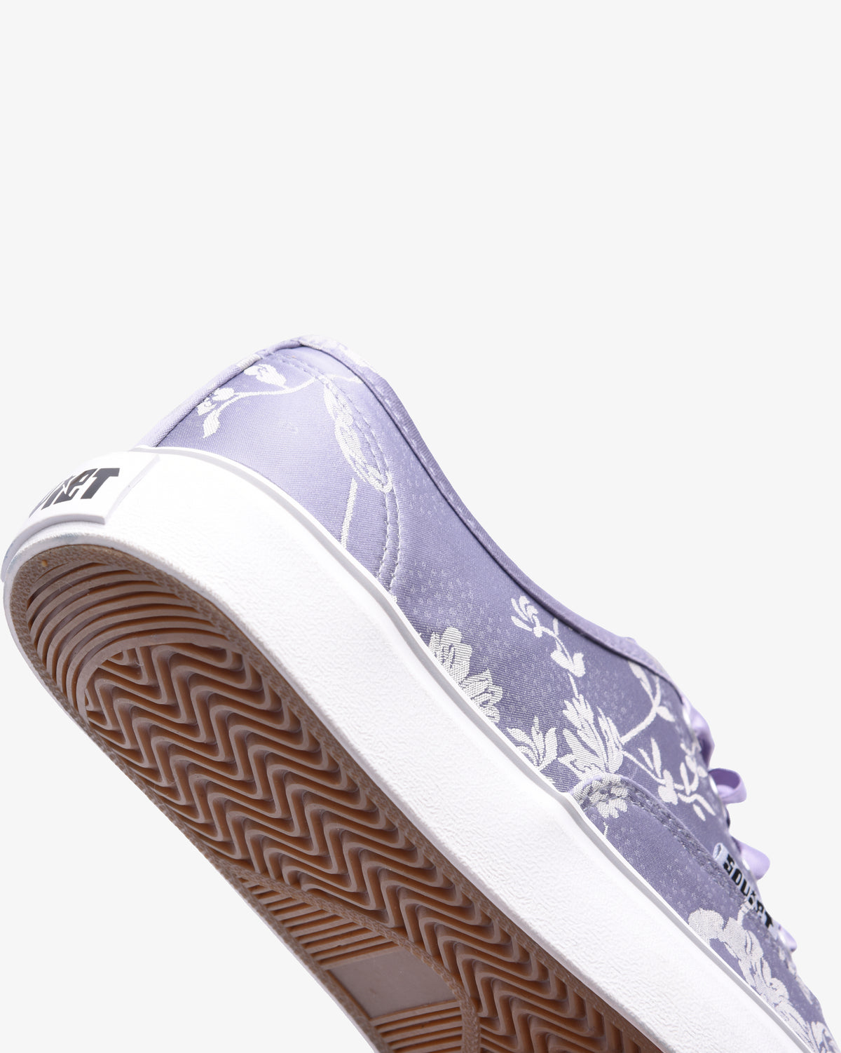 Ladies Orchid - Low Cut Lace Up Floral Canvas