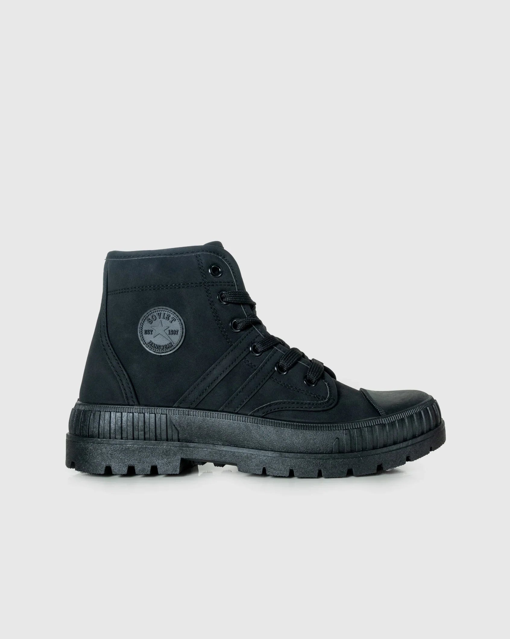 Ladies Phoenix Nubuck - Military Style PU Nubuck Boot