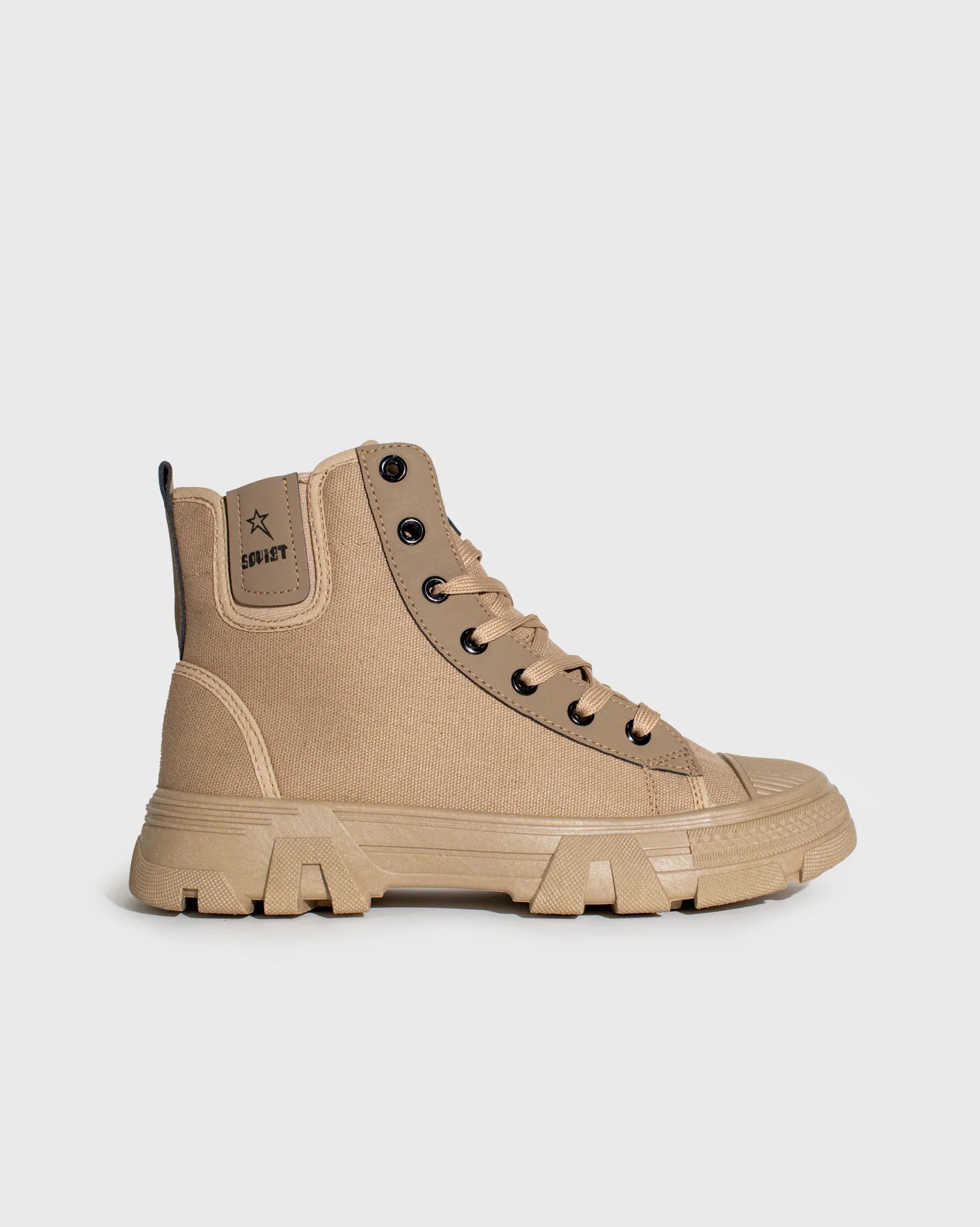 Ladies Raptor - Canvas Combat Boot - Soviet Denim