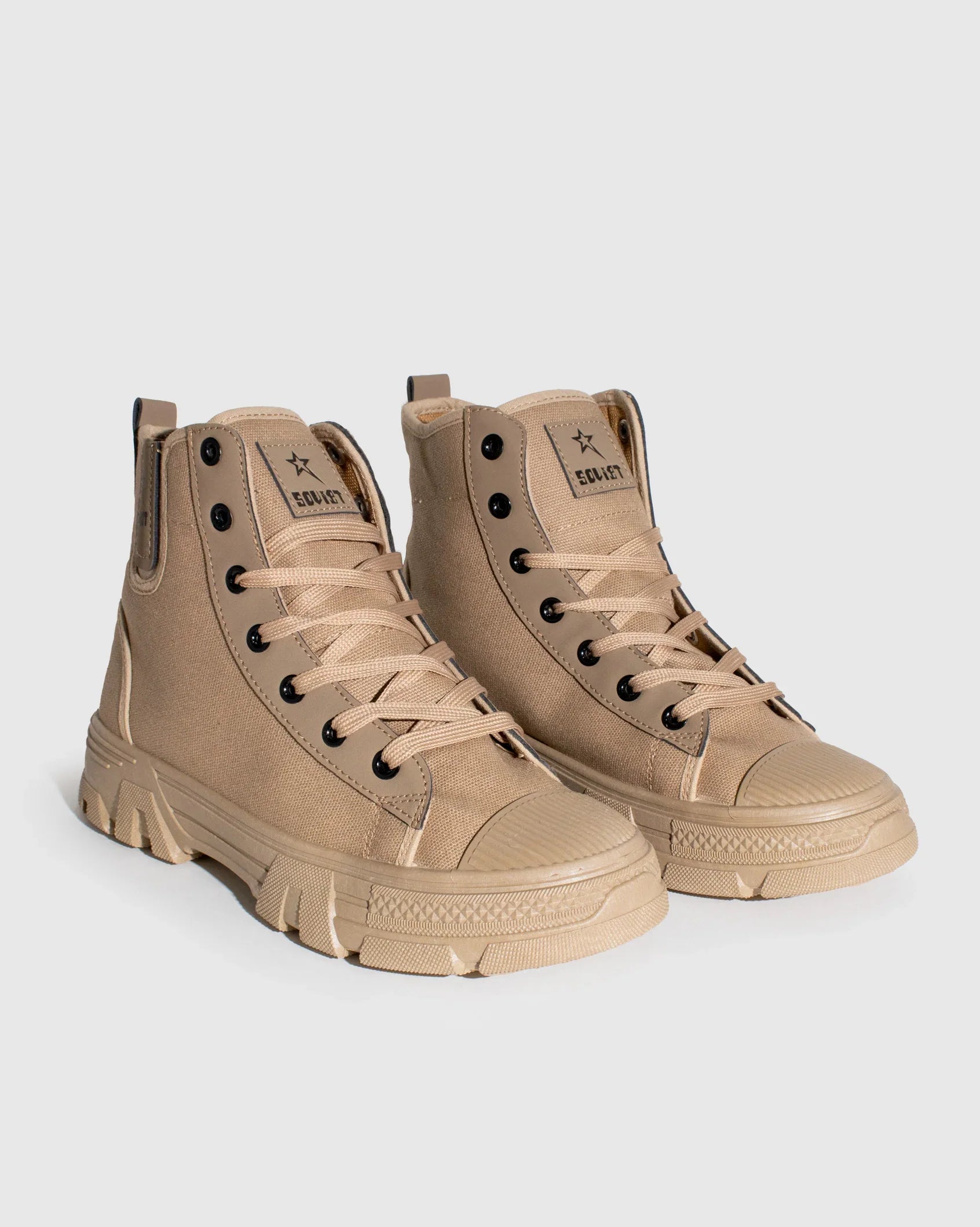 Ladies Raptor - Canvas Combat Boot - Soviet Denim