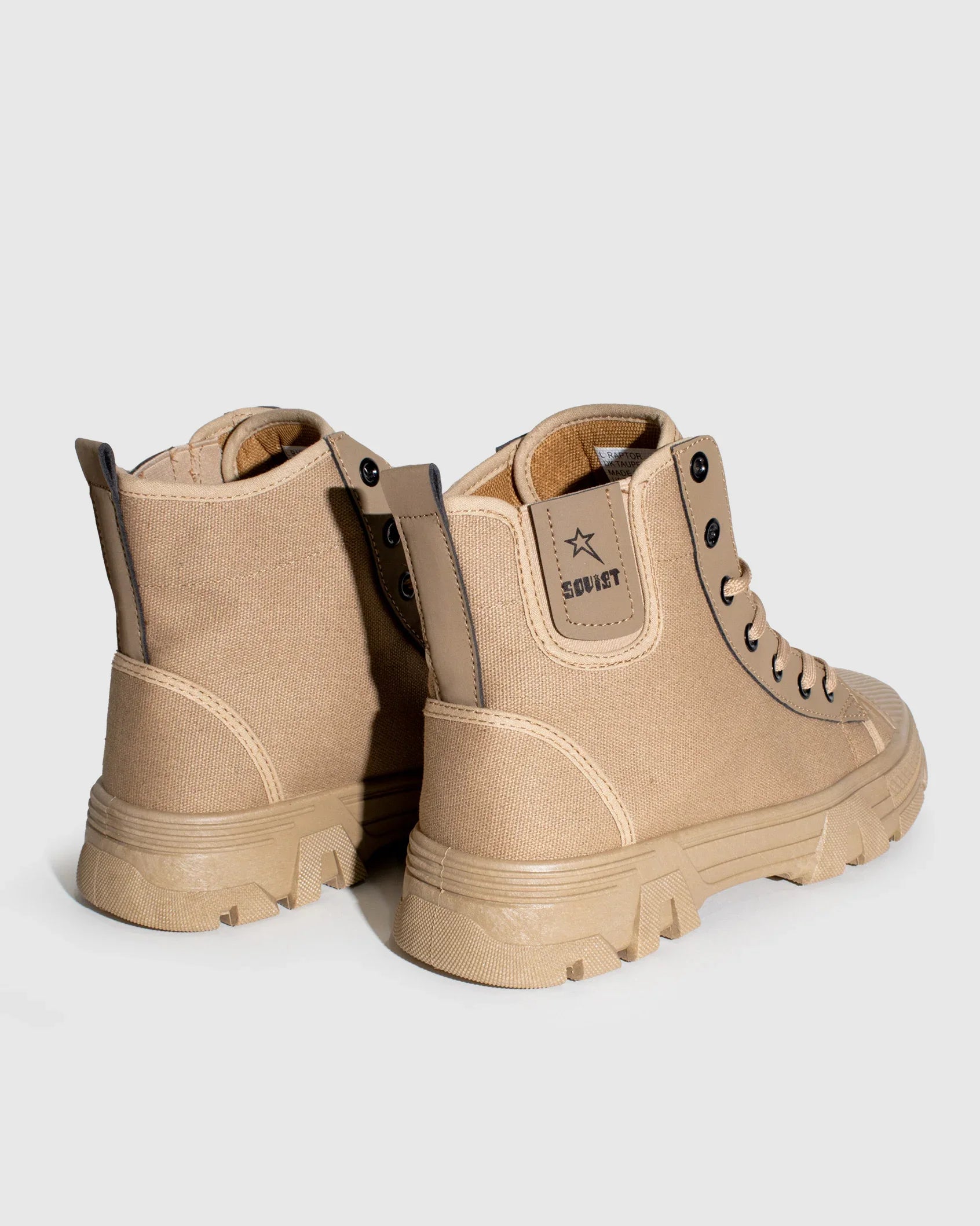 Ladies Raptor - Canvas Combat Boot - Soviet Denim
